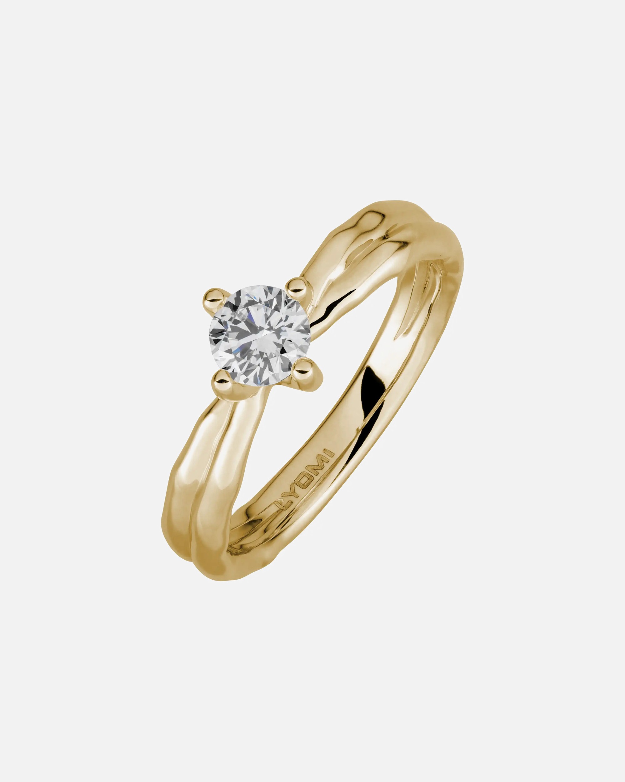 Ring für Weiblich Lyomi Default Brand Line Ring 585/- Gold Diamant Lab Grown weiß 0,50ct. 052 (16,6)