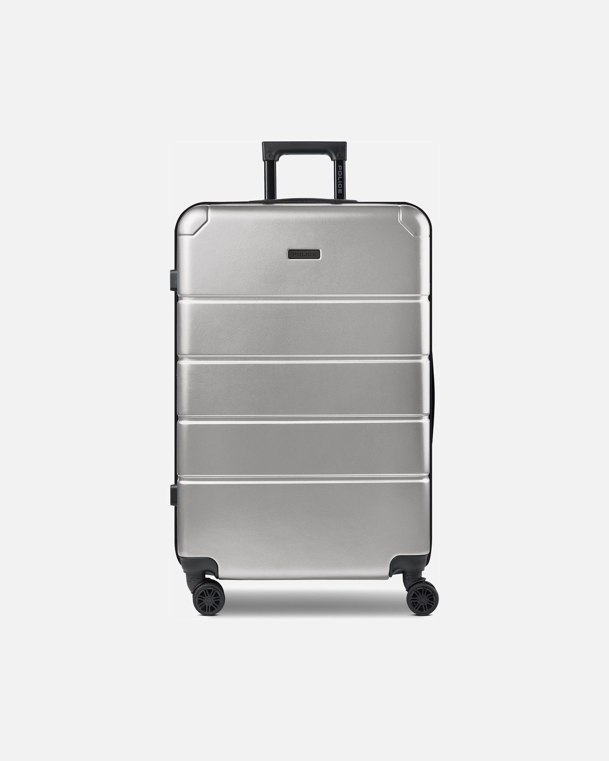 Trolley für Männlich Police Dublin 4 Rollen Trolley L 75 cm mit Dehnfalte grey taupe