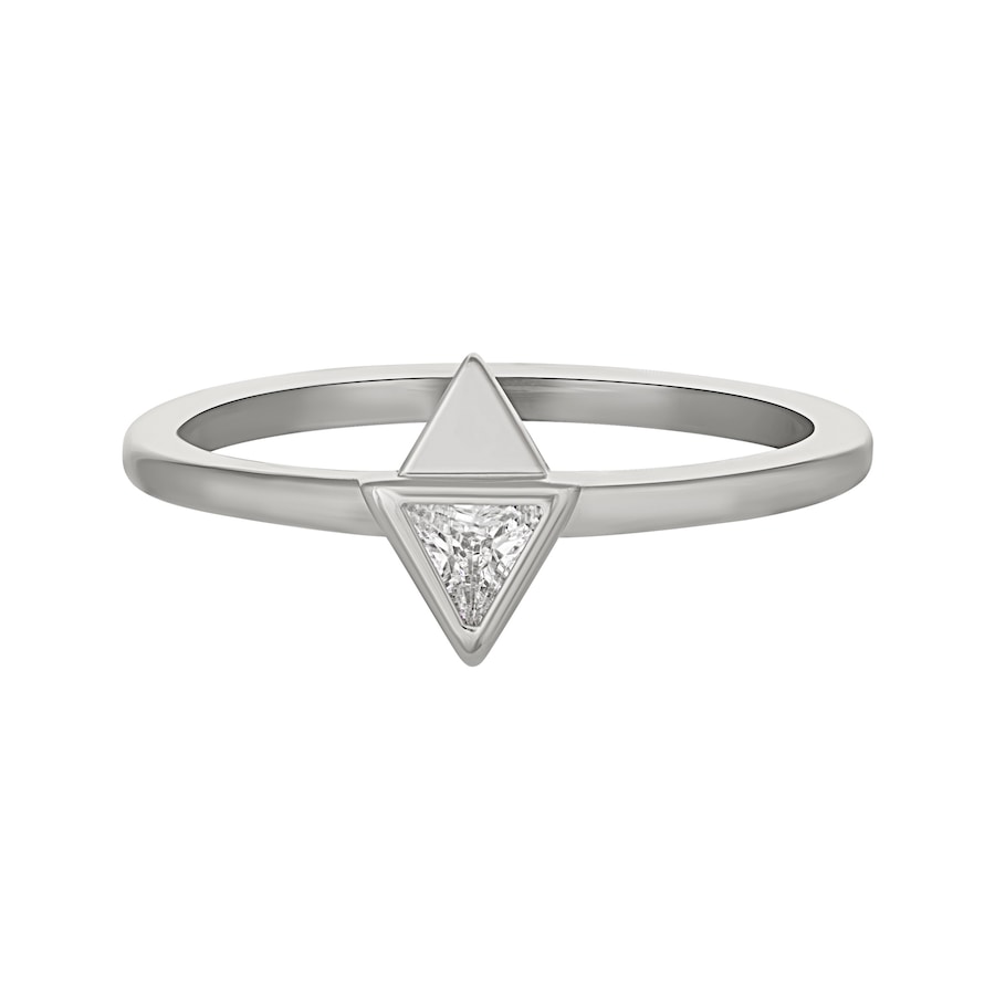 caï Ring 925/- Sterling Silber Zirkonia 054 (17,2) Damen