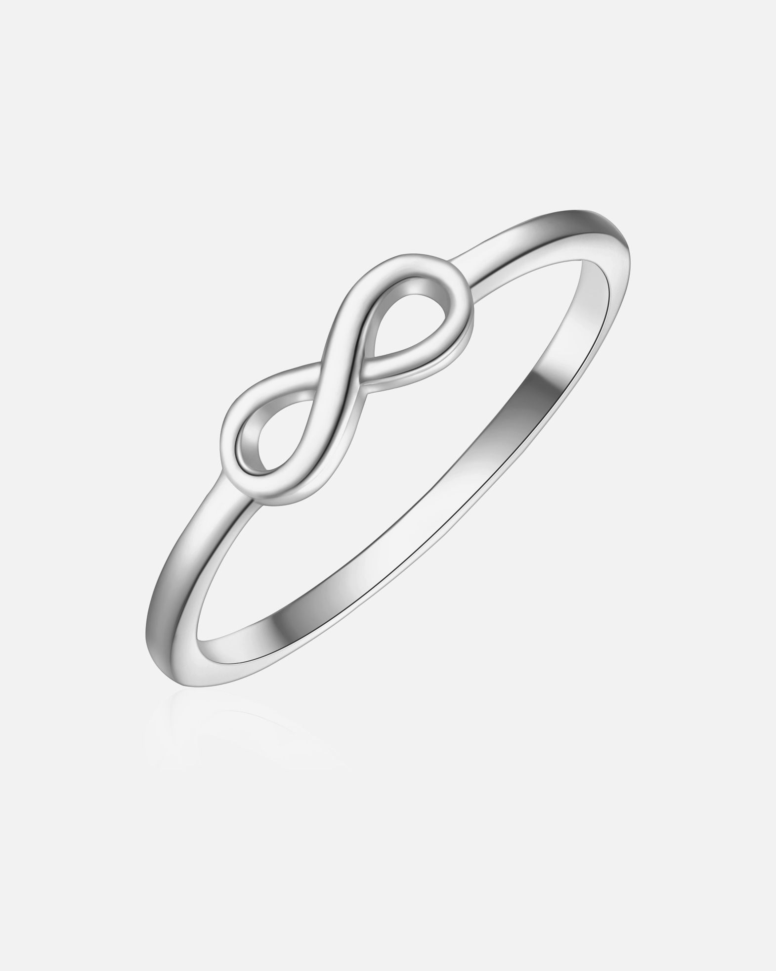 Ring für Weiblich Glanzstücke München Ring Infinity aus Sterling Silber in silber 54