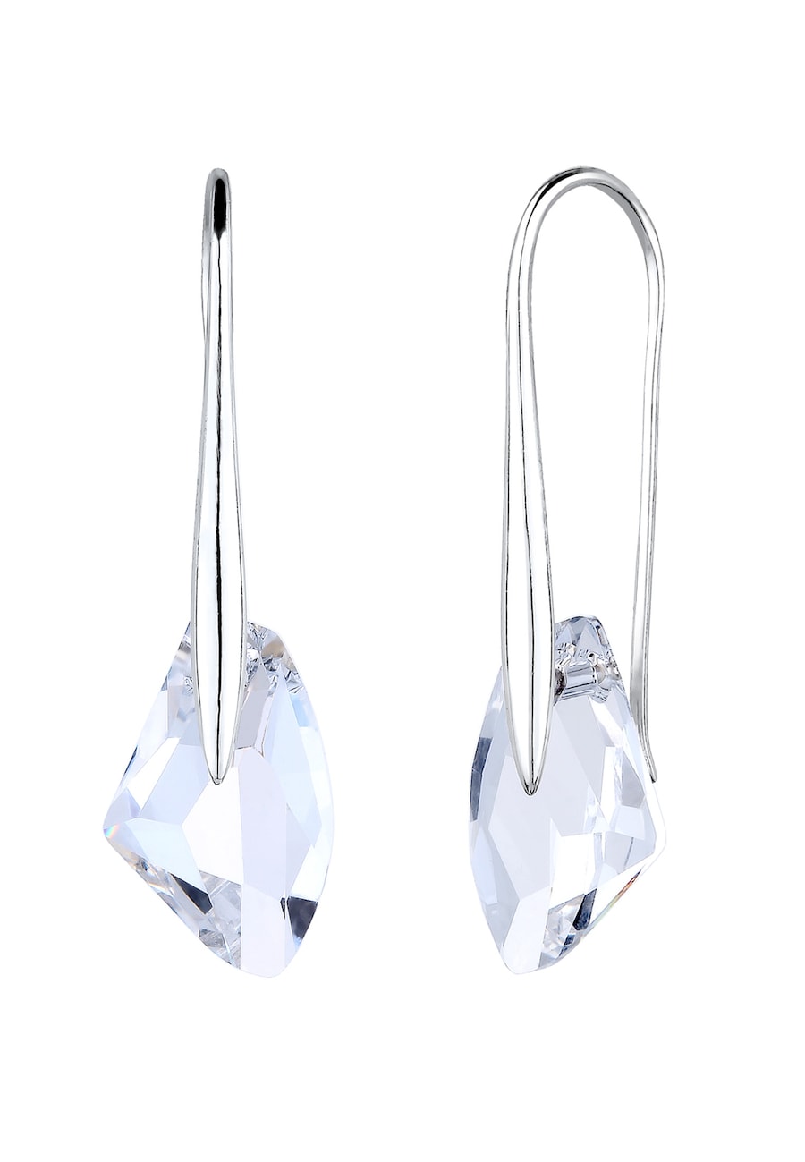 Elli Tropfen Blau 925 Silber, mit Kristallen von Swarovski silberfarben Damen