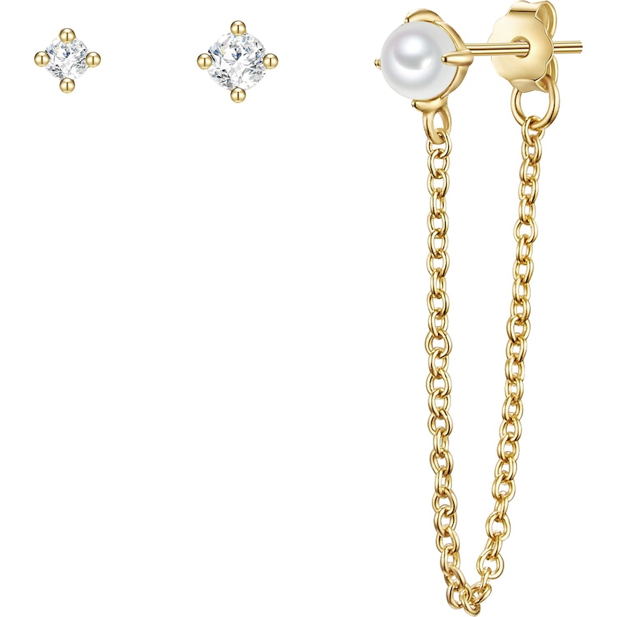 Glanzstücke München Ohrstecker 925er Silber gelbgold Damen