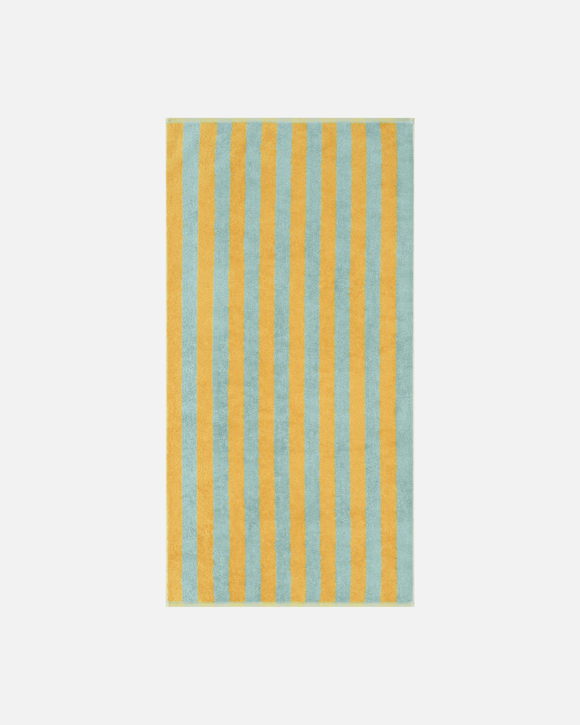 Handtuch für Unisex Cawö Cawö Handtücher Bold Streifen 6277 mint/gelb - 45 Duschtuch - 70x140 cm