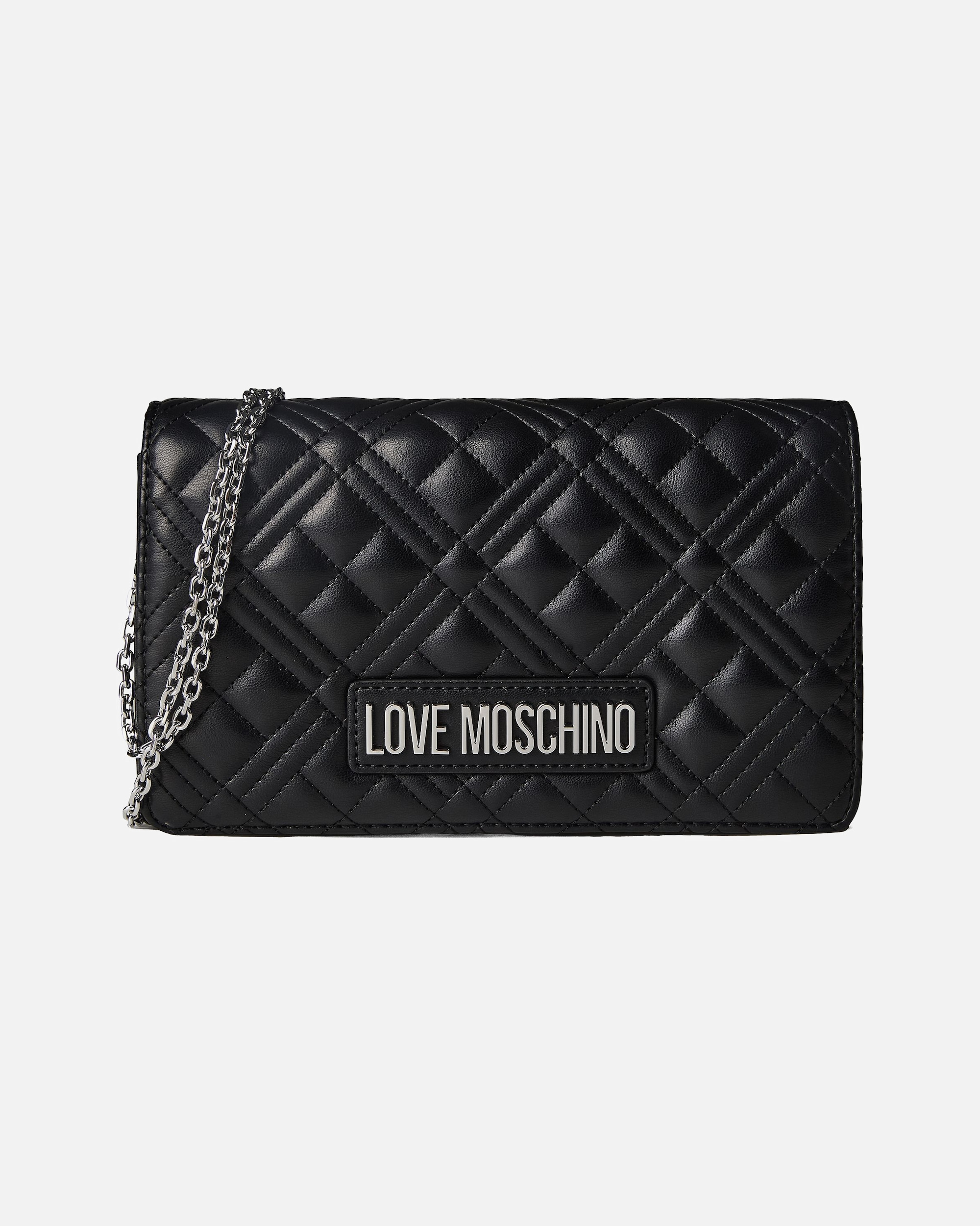 Tasche für Weiblich Love Moschino Quilted Umhängetasche nero-nikel