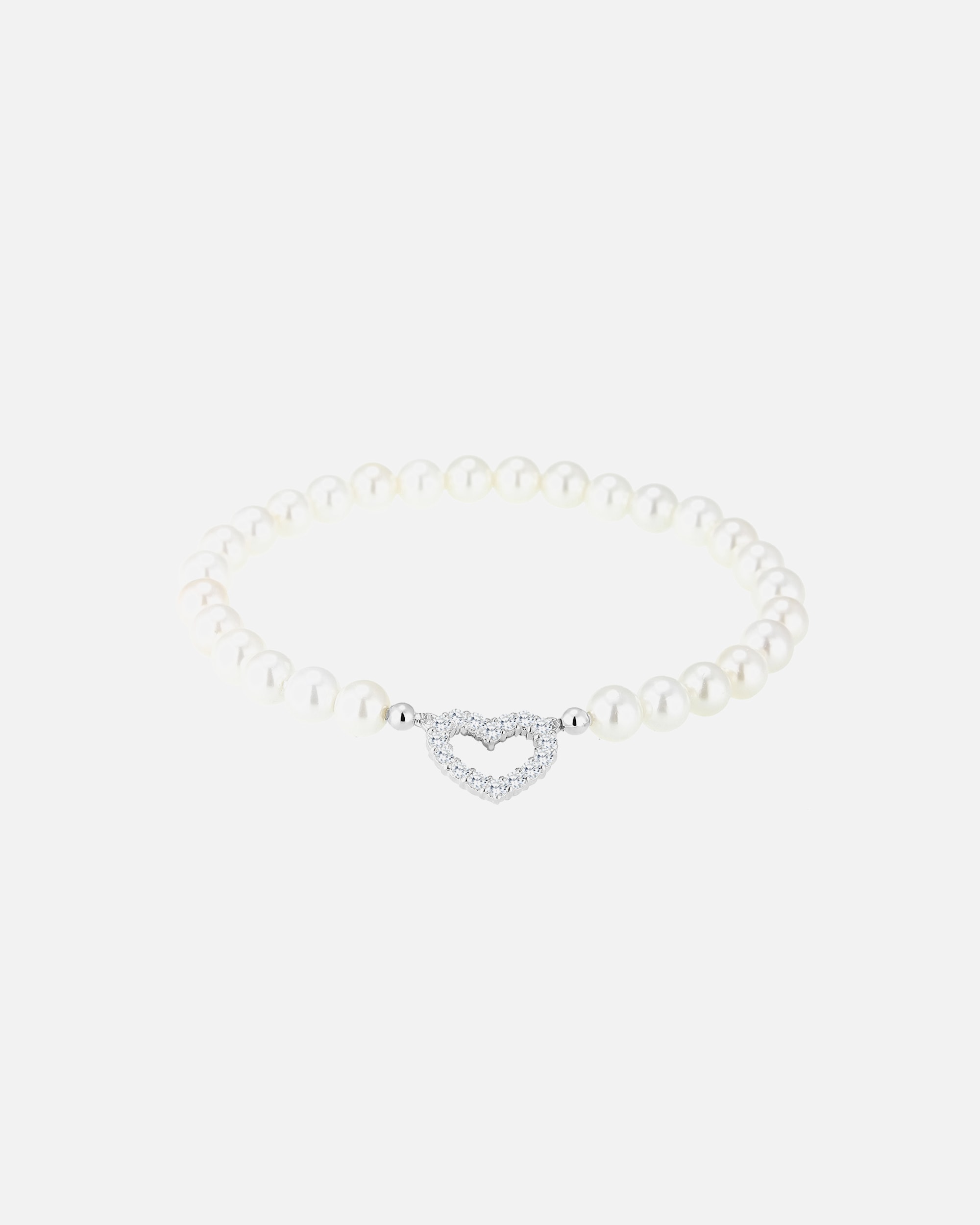 Armband für Weiblich Elli Elli Armband Herz Zirkonia Muschelkernperle 925 Silber 16