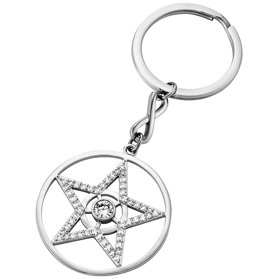 Julie Julsen Schlüsselanhänger 925/- Sterling Silber Zirkonia weiß cm