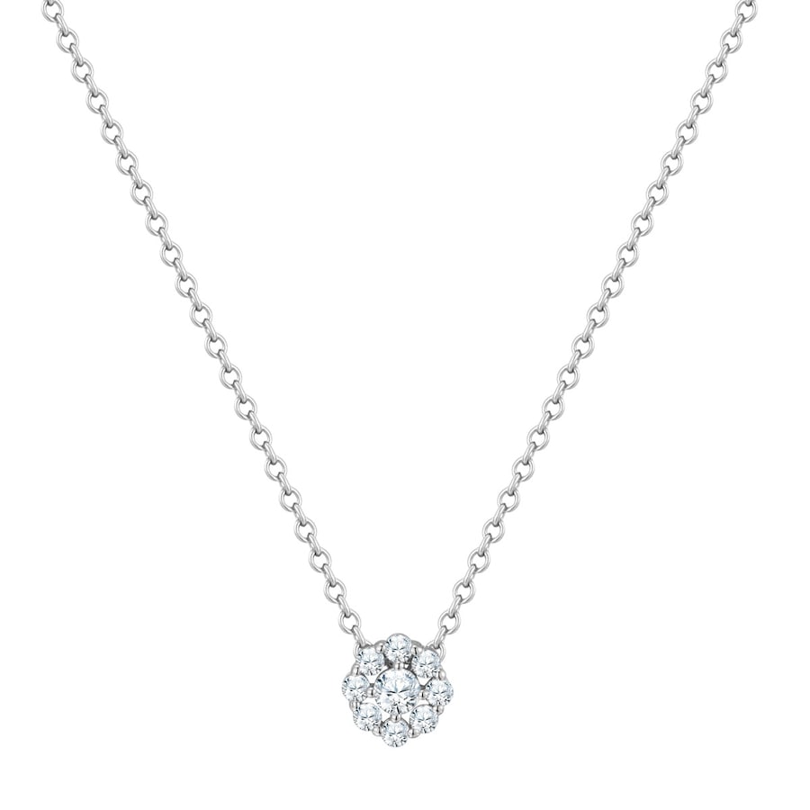 Glanzstücke München Halskette aus Sterling Silber in mit Zirkonia 40,0 cm Basiskette + 5,0 Verlängerung Damen