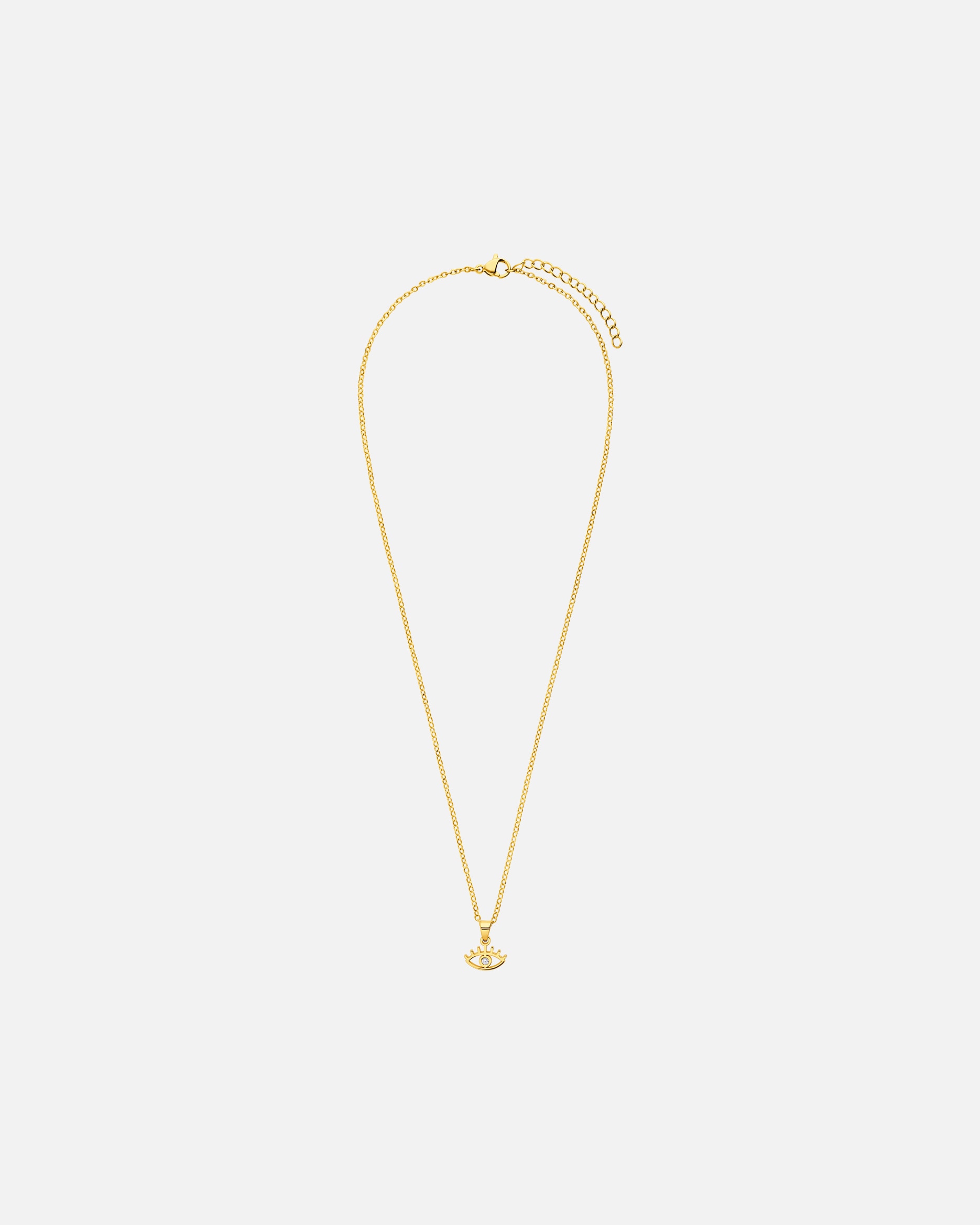 Halskette für Weiblich Lucardi Halskette Stahl 45 cm Gold