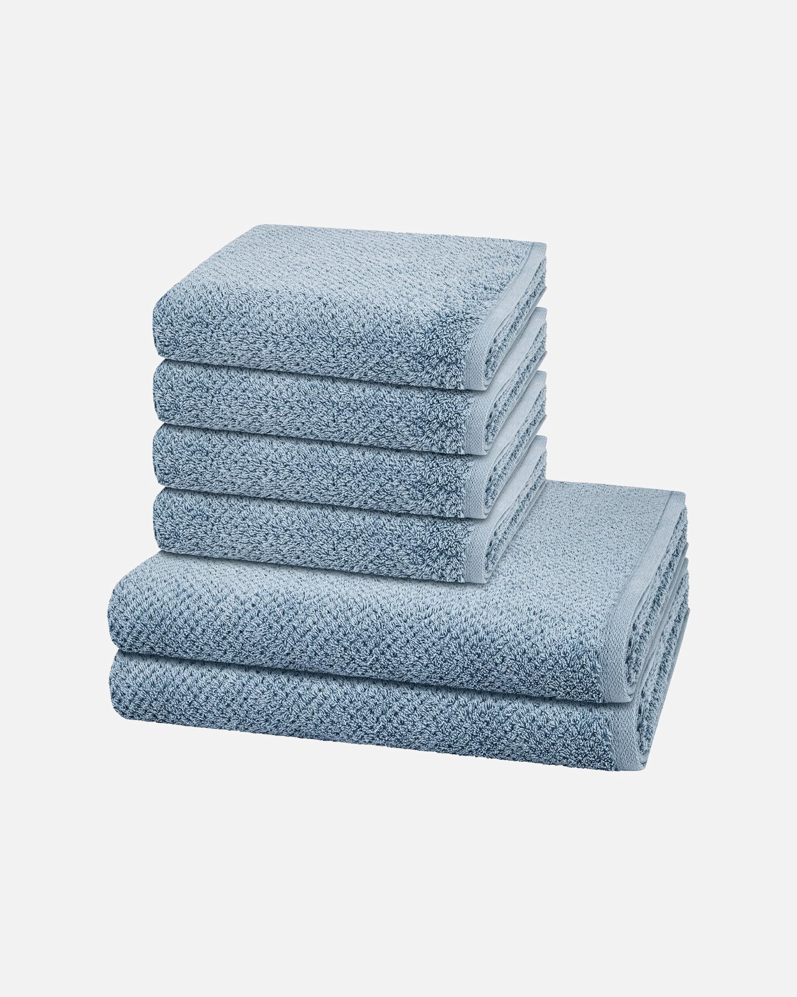 Handtuch für Unisex Cawö Handtuch-Set Pure (6-teilig) Sea