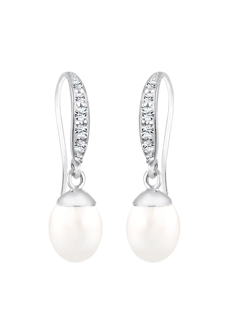 Elli Süßwasserzuchtperlen Kristalle Silber Damen