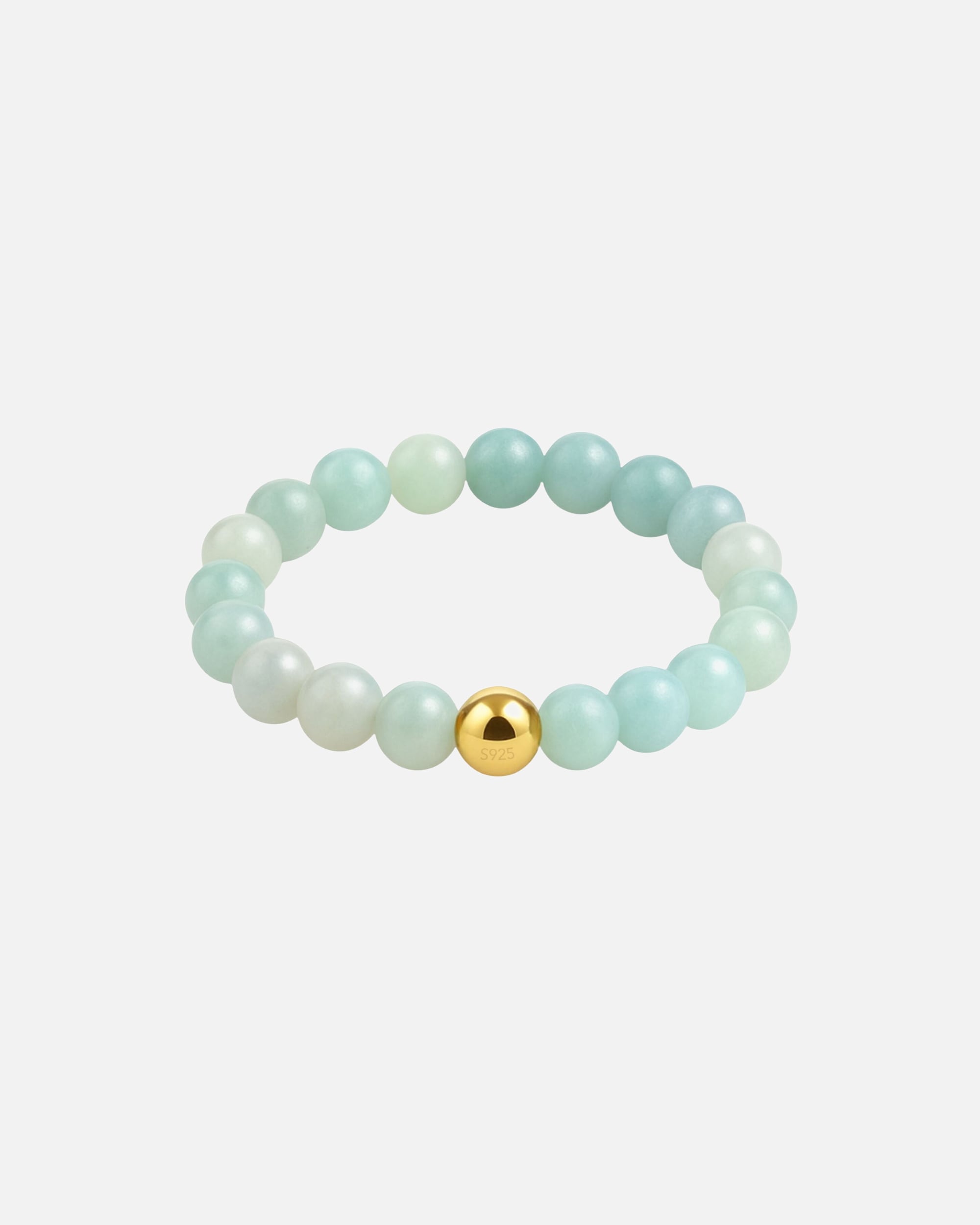 Ring für Weiblich GOOD.designs Anti Stress Ring aus Naturstein Perlen Amazonit