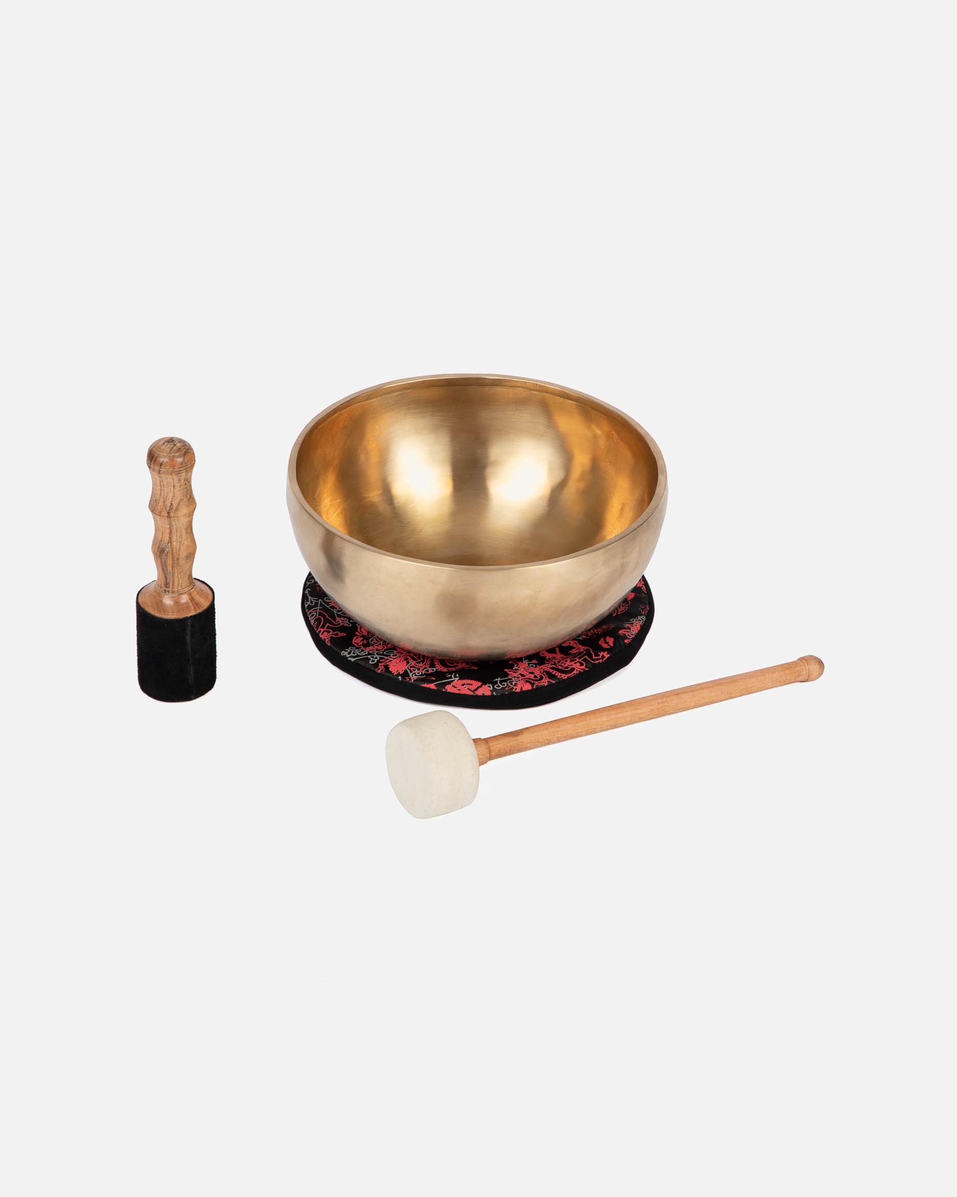 Massagezubehör für Unisex bodhi Tibetische Klangschale, inkl. Kissen, Holzklöppel und Filz-Klöppel Ø 24 cm