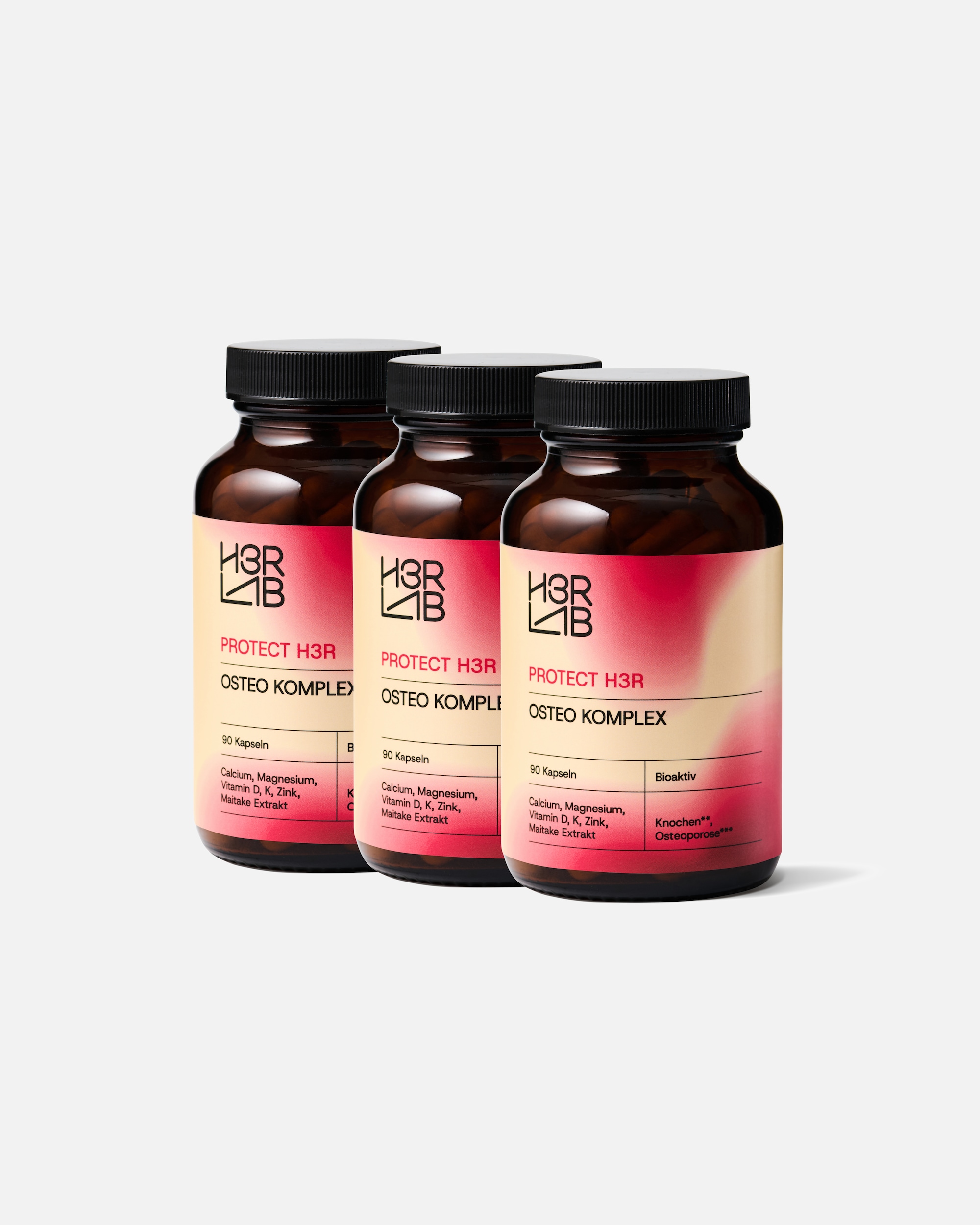 Nahrungsergänzung Haut für Weiblich H3R LAB Default Brand Line Osteo Komplex 3er Set mit 20% Preisvorteil