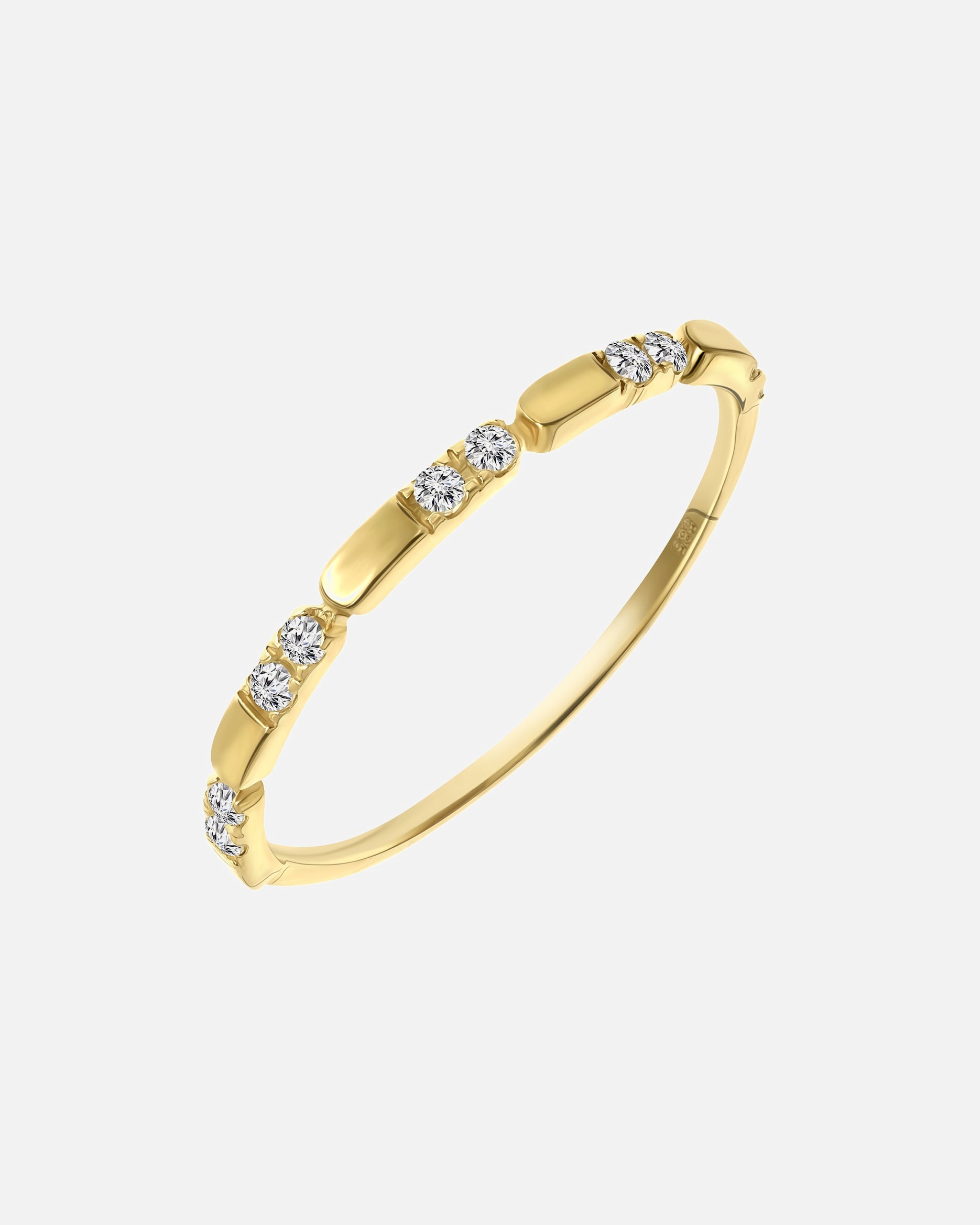 Ring für Weiblich Lucardi Ringe 585 Gold - goldfarbig 47mm