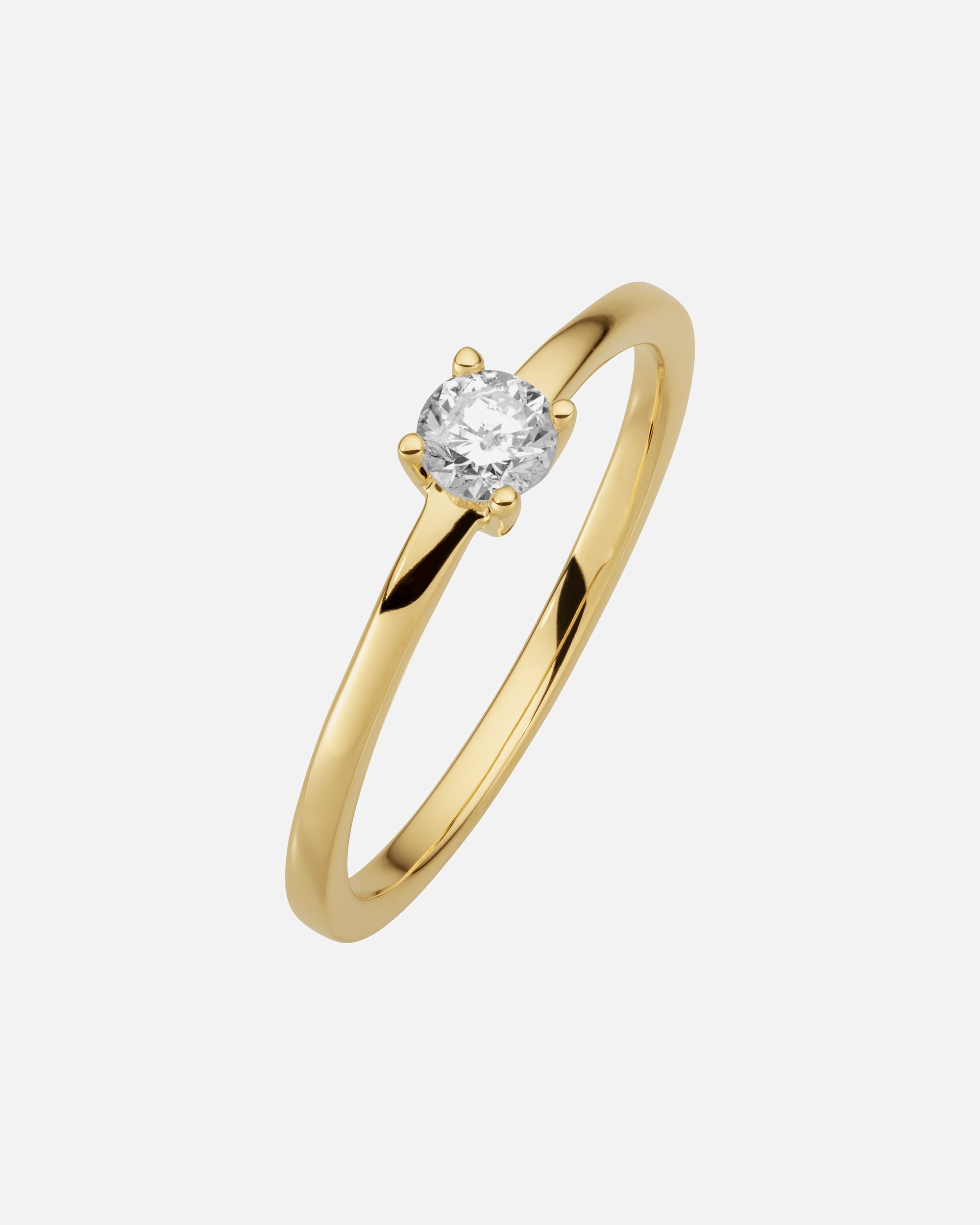 Ring für Weiblich Orolino Ring 585/- Gold Brillant weiß 0,25ct. 056 (17,8)