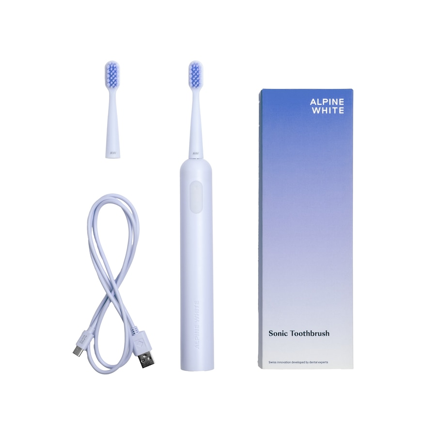 ALPINE WHITE Schallzahnbürste Sonic Toothbrush mit drei Intensitätsstufen blau