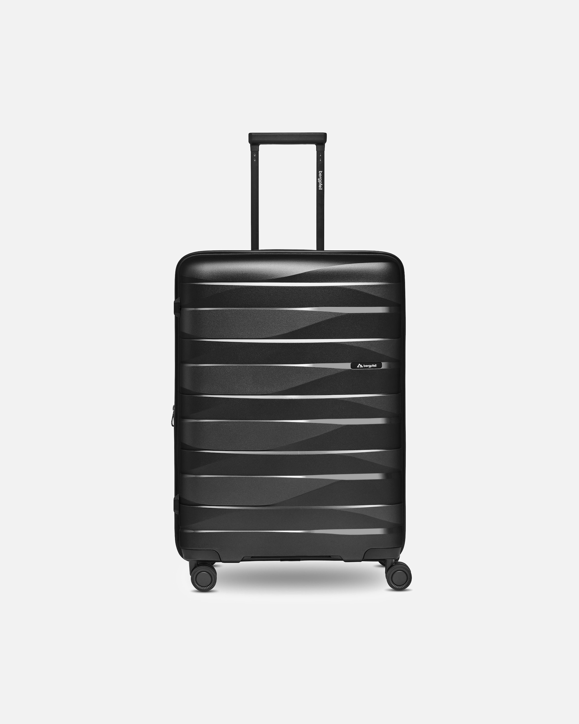 Koffer für Männlich bergpfeil Default Brand Line Travel 4-Rollen Trolley M 66 cm mit Dehnfalte black night metallic