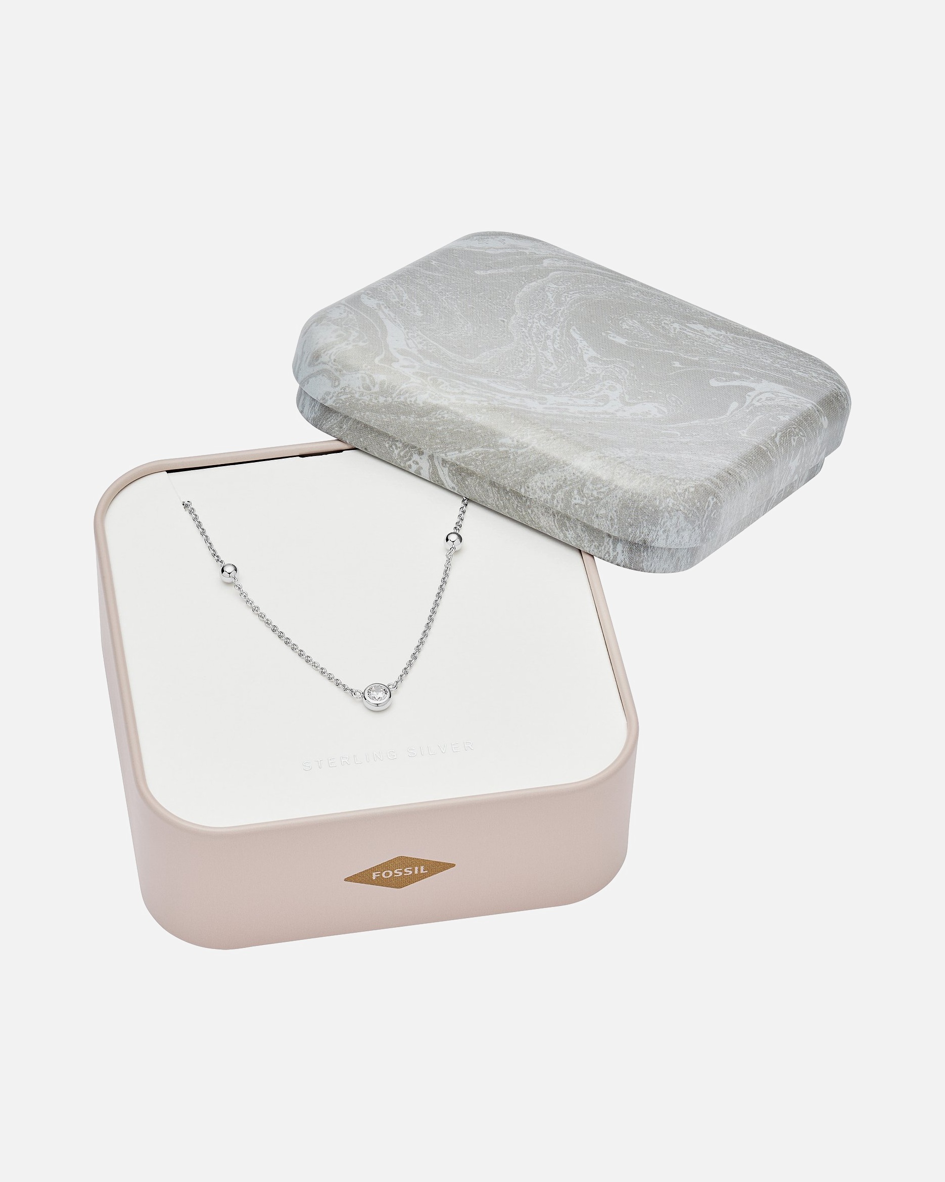 Halskette für Weiblich Fossil Kette 925er Silber One Size