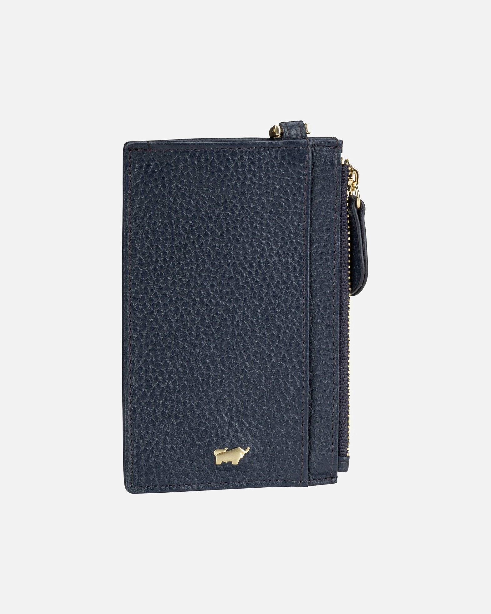 Etui für Weiblich Braun Büffel Schlüsseletui Asti Navy