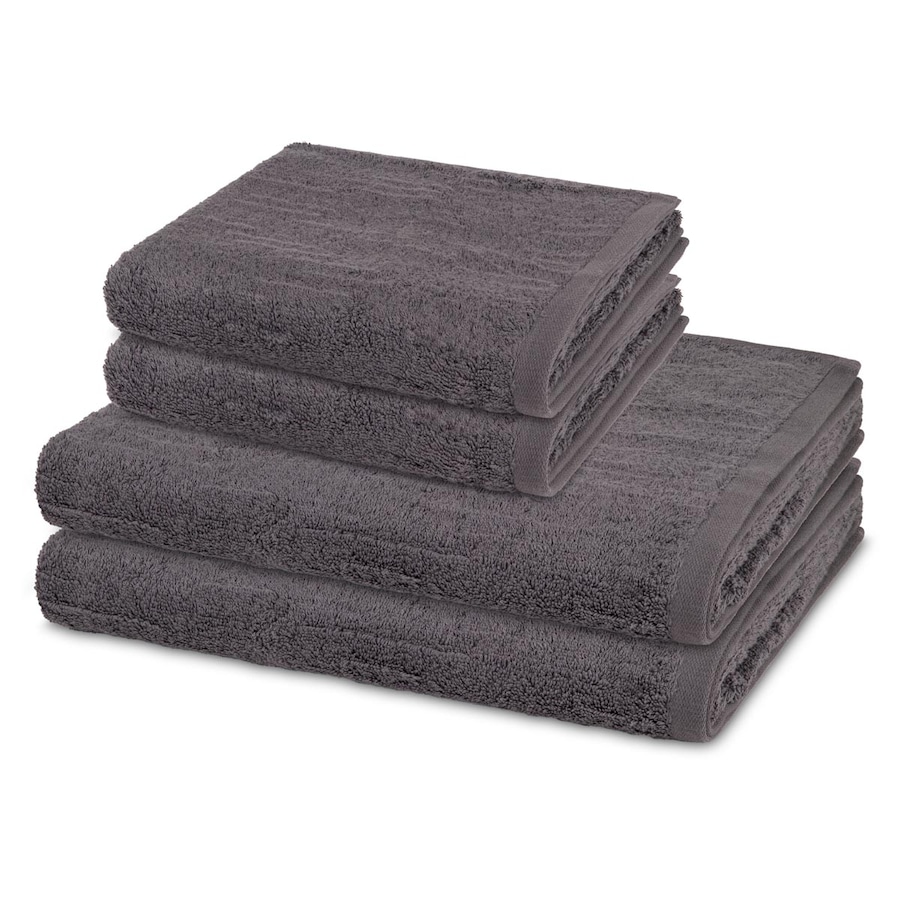 ROSS Handtuch-Set Premium (4-teilig) Schiefer Grau