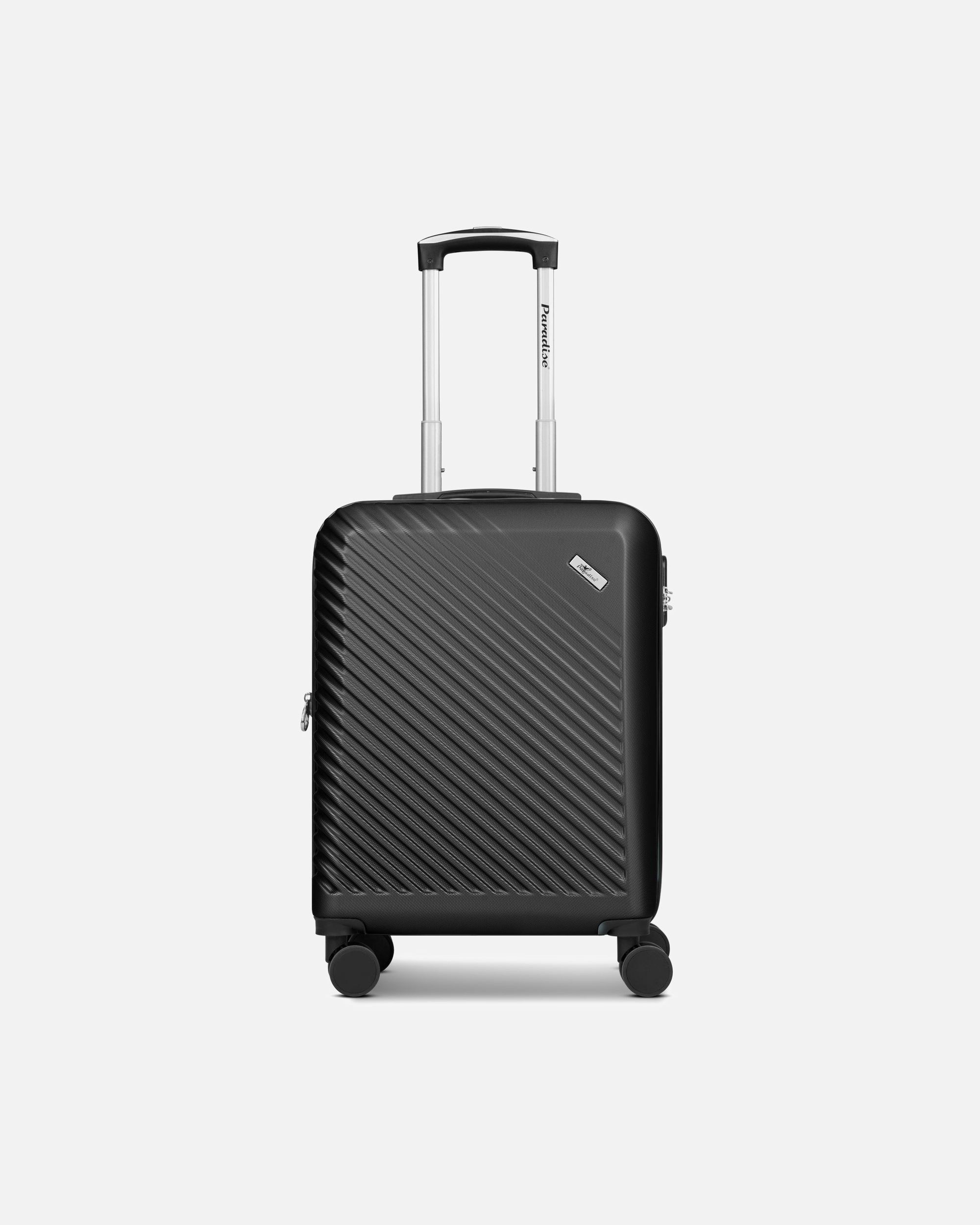 Handgepäckkoffer für Männlich CHECK.IN Paradise 2.0 4 Rollen Kabinentrolley S 55 cm mit Dehnfalte black