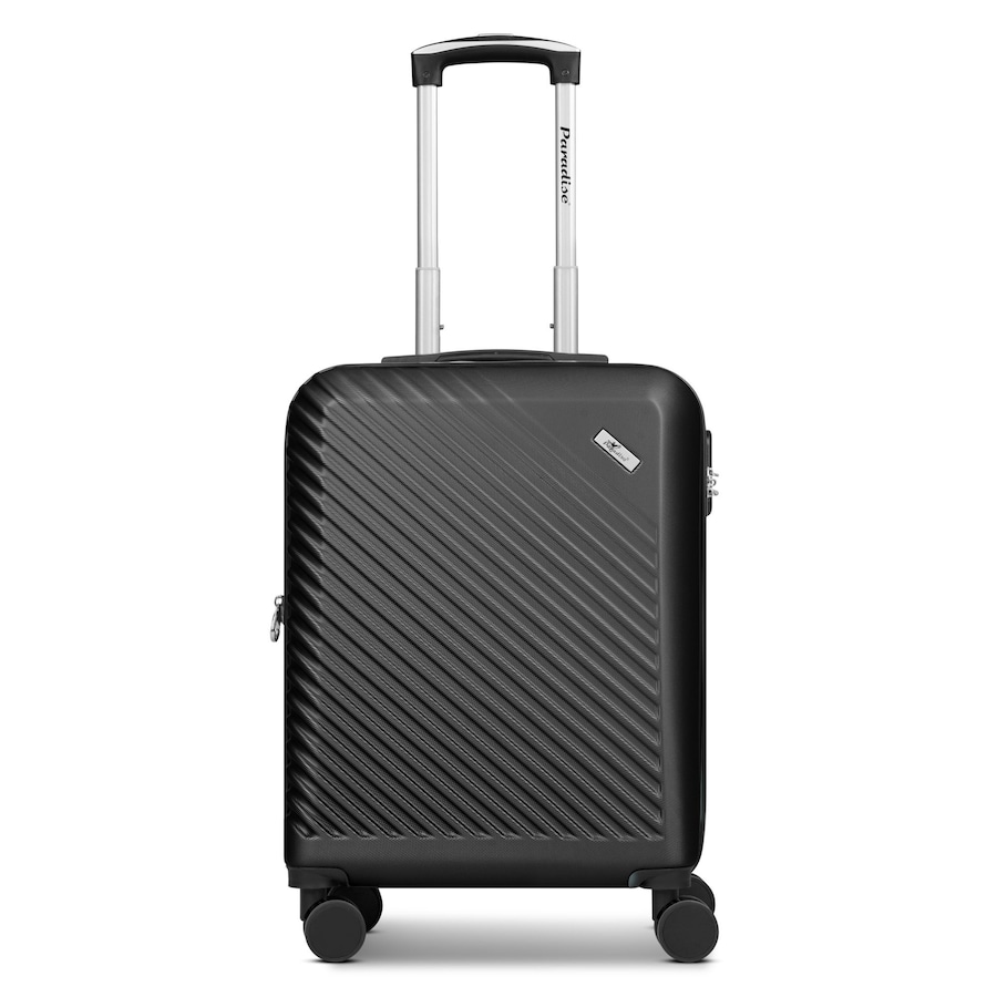 CHECK.IN Paradise 2.0 4 Rollen Kabinentrolley S 55 cm mit Dehnfalte black Schwarz Herren