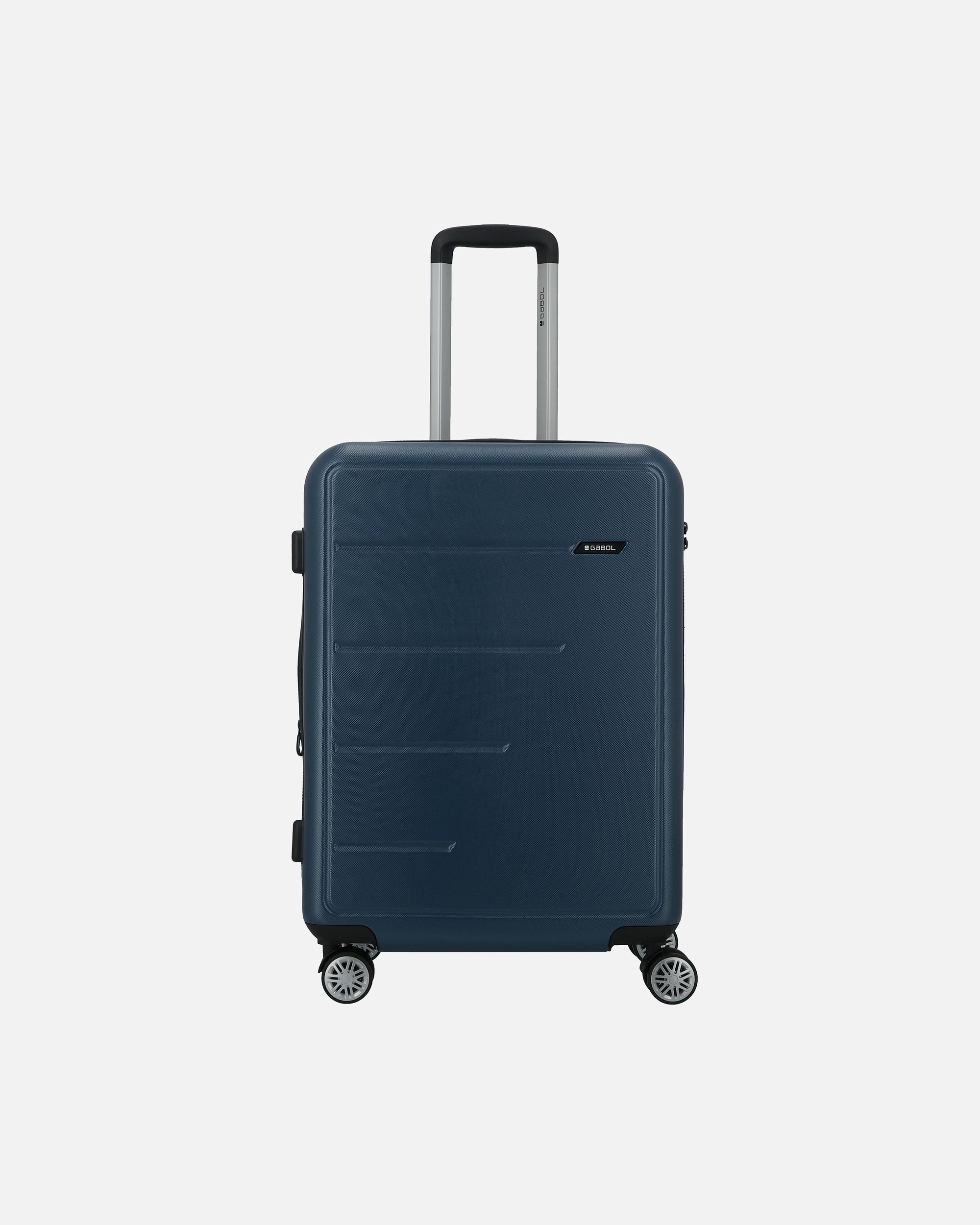 Koffer für Männlich Gabol Future Plus 4 Rollen Trolley 66 cm mit Dehnfalte azul marino