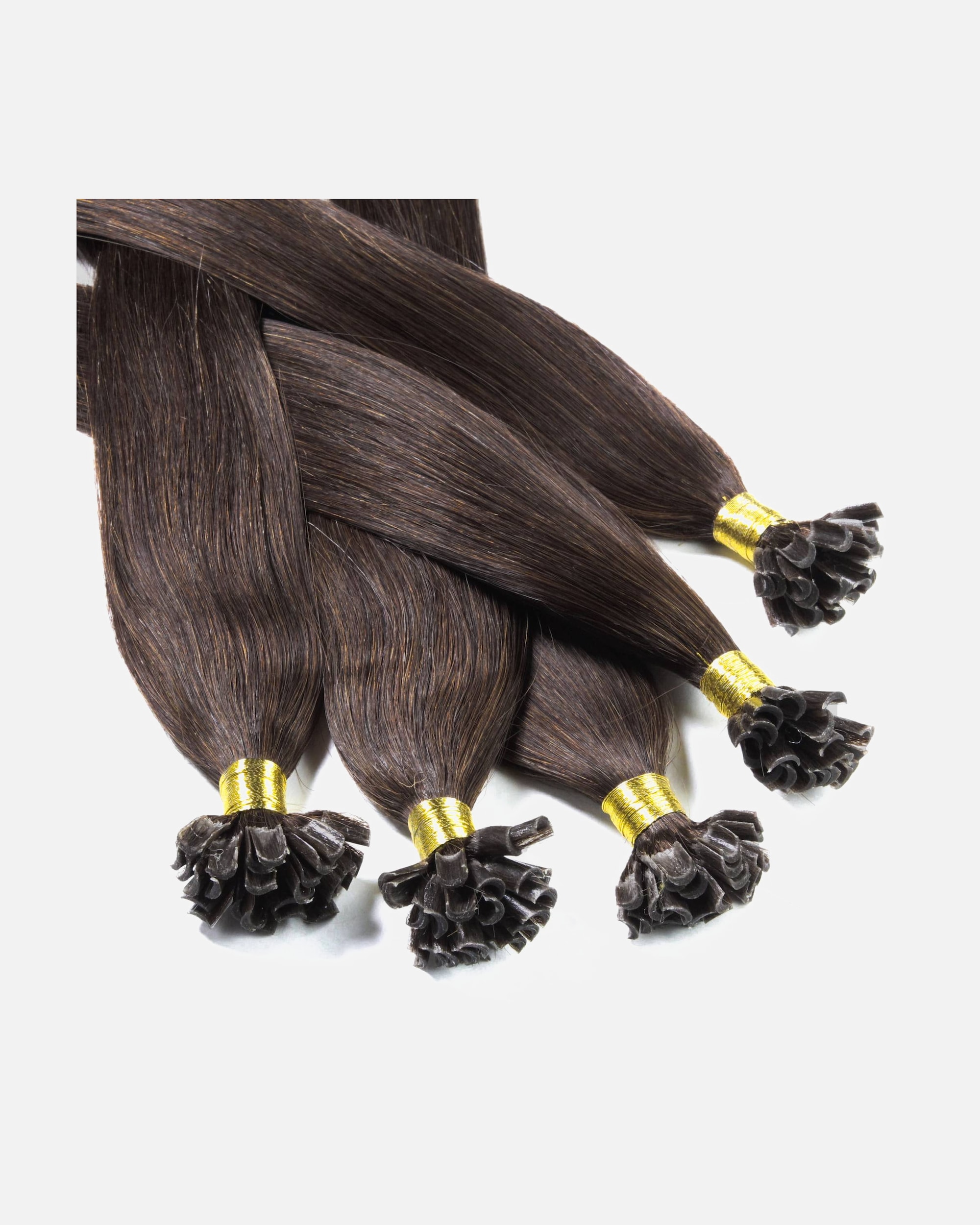 Extensions für Weiblich hair2heart Bonding Extensions Echthaar #6/3 Dunkelblond Gold 0,5g 40cm