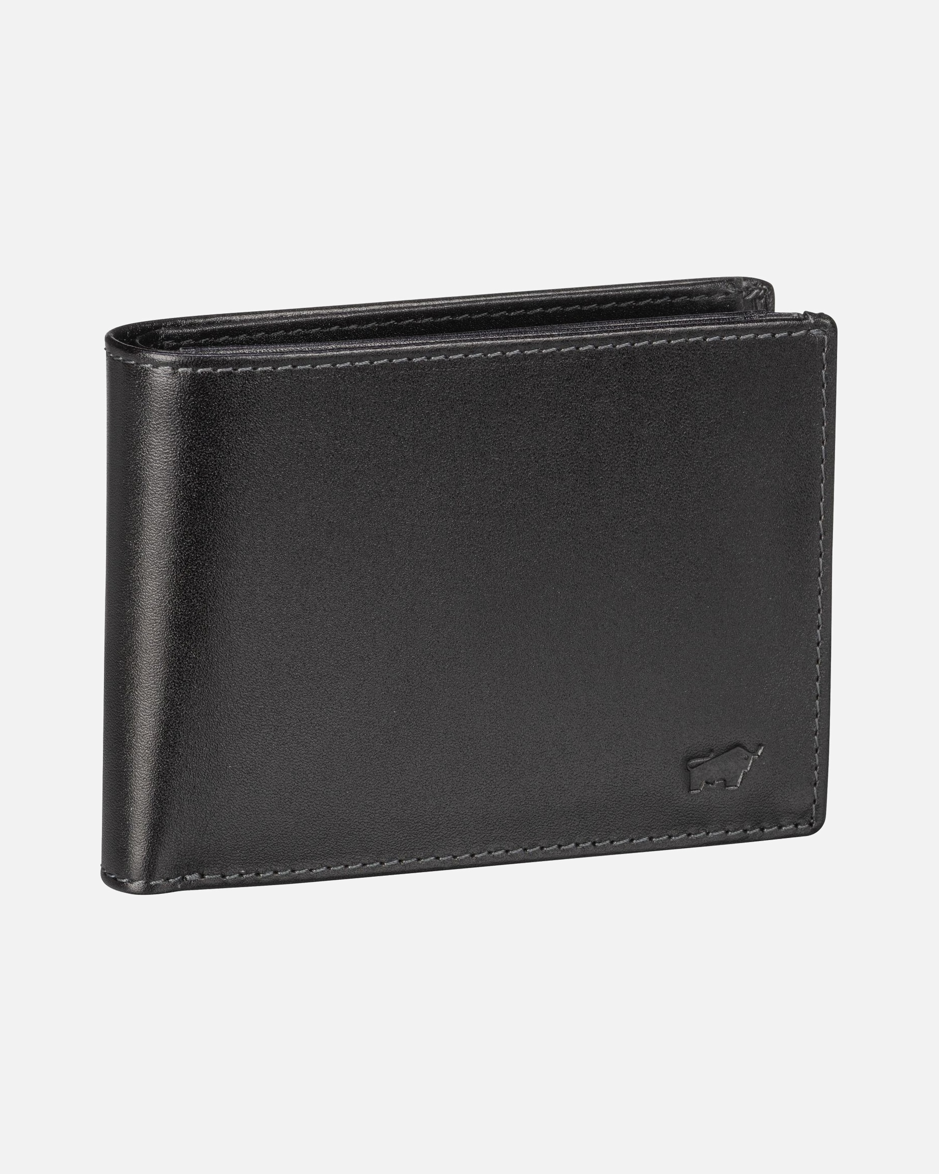 Portemonnaie für Männlich Braun Büffel Geldbörse Arezzo Schwarz