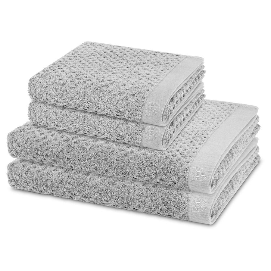 ROSS Handtuch-Set Harmony (4-teilig) Kiesel Silber
