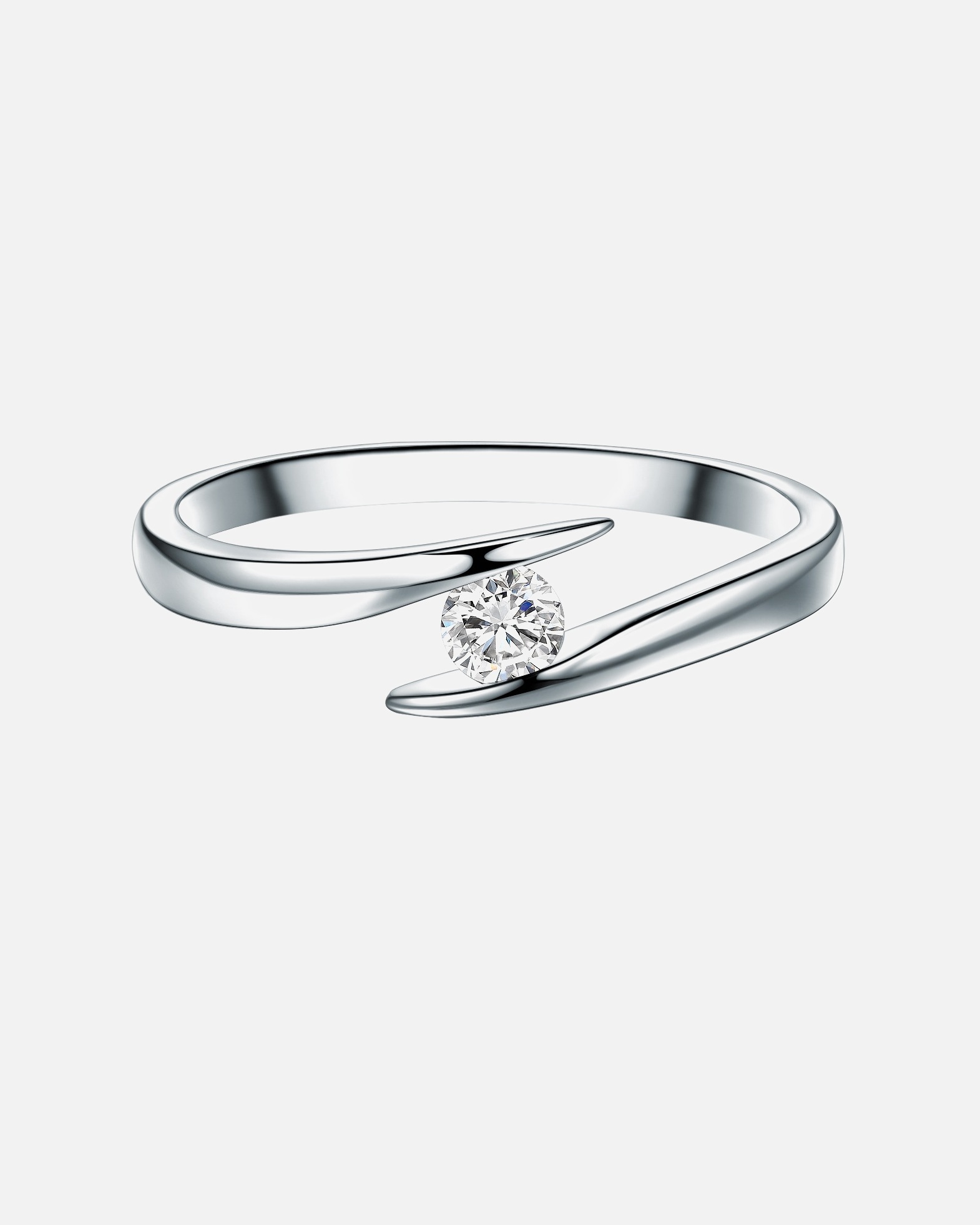 Ring für Weiblich Trilani Ring aus Sterling Silber in silber mit Topas 50