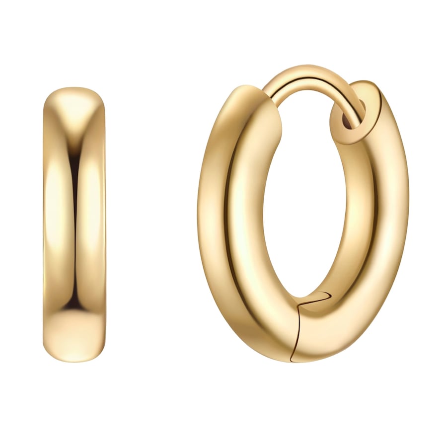 Glanzstücke München Creolen aus Sterling Silber in gelbgold 14,5 mm Damen