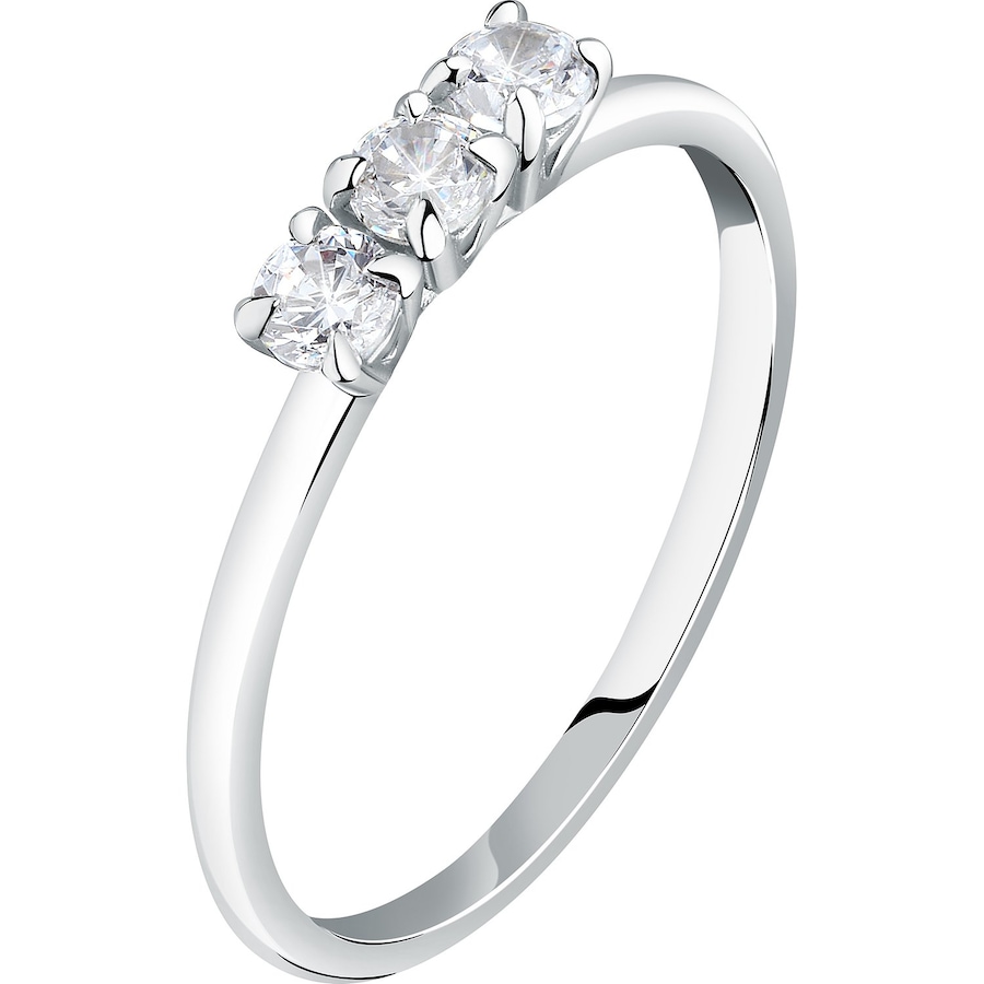 Live Diamond Damenring 375er Weißgold, recycelt 56 Damen