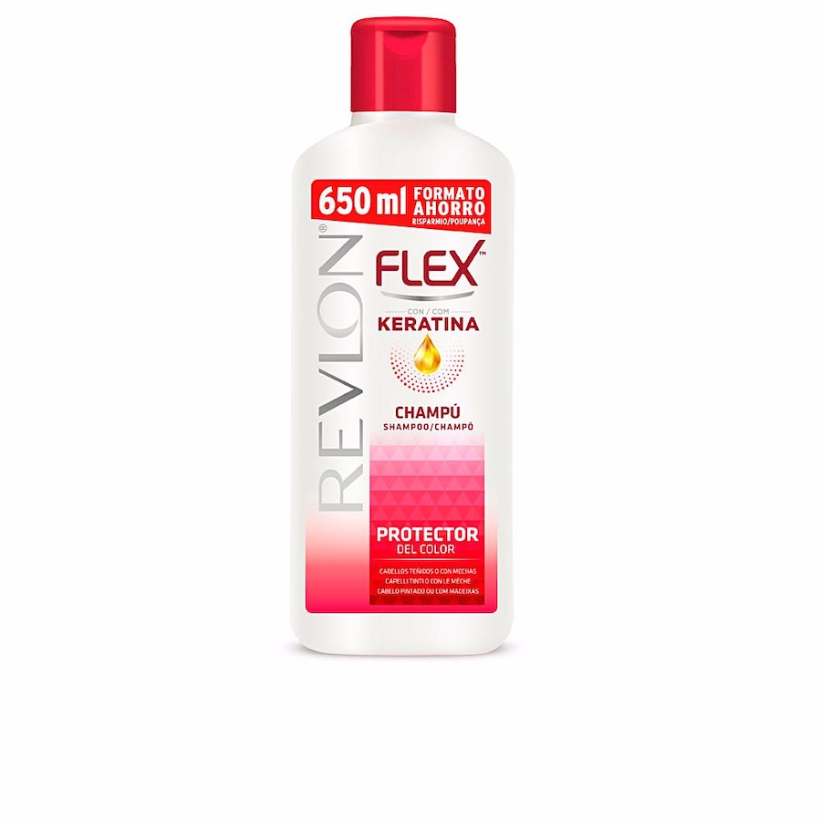 Revlon FLEX KERATIN schützendes, farbgetöntes Shampoo 650 ml