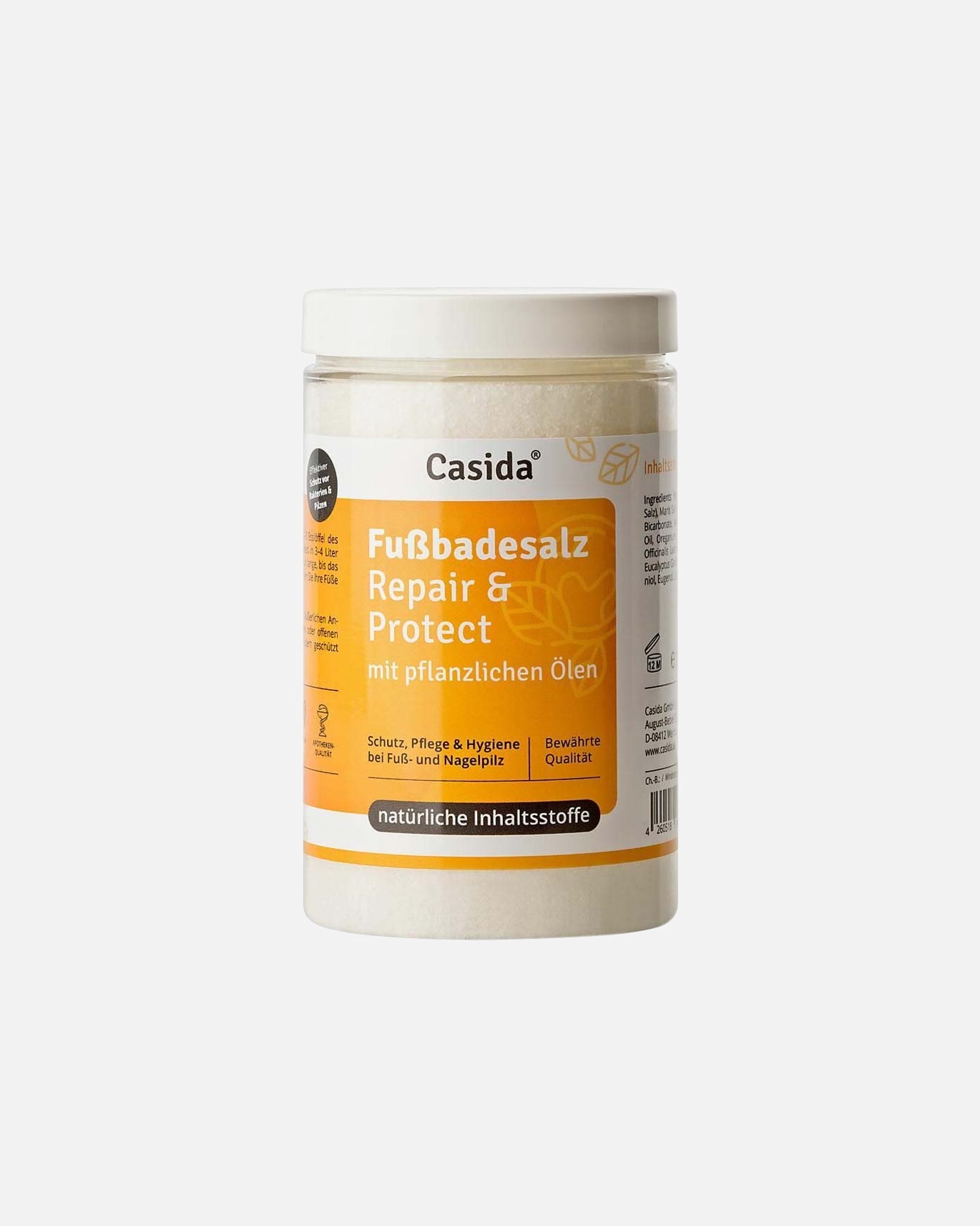 Ätherisches Öl für Unisex Casida Fußbadesalz - Repair & Protect mit pflanzlichen Ölen 375 g
