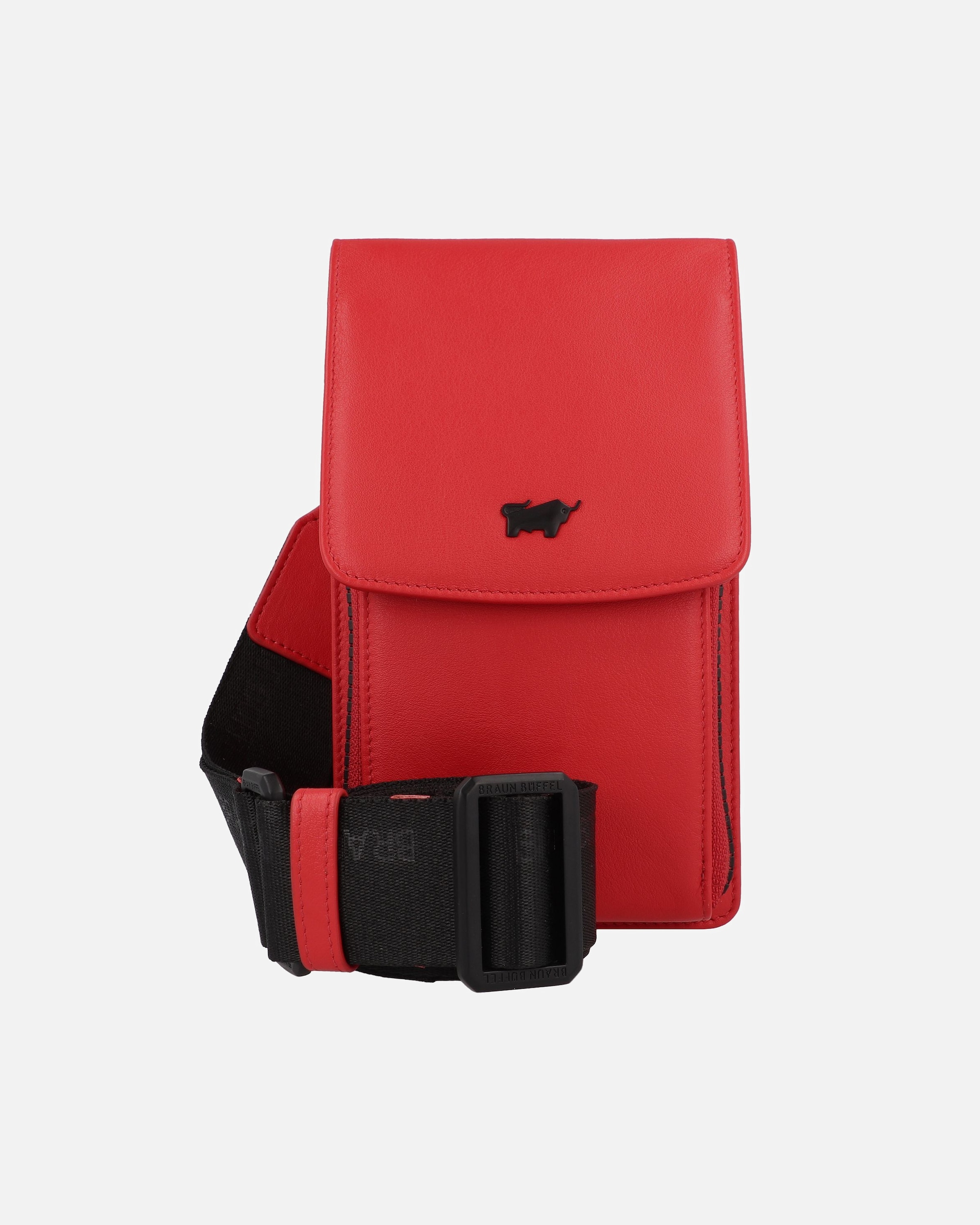 Handtasche für Weiblich Braun Büffel Capri Minibag flame red