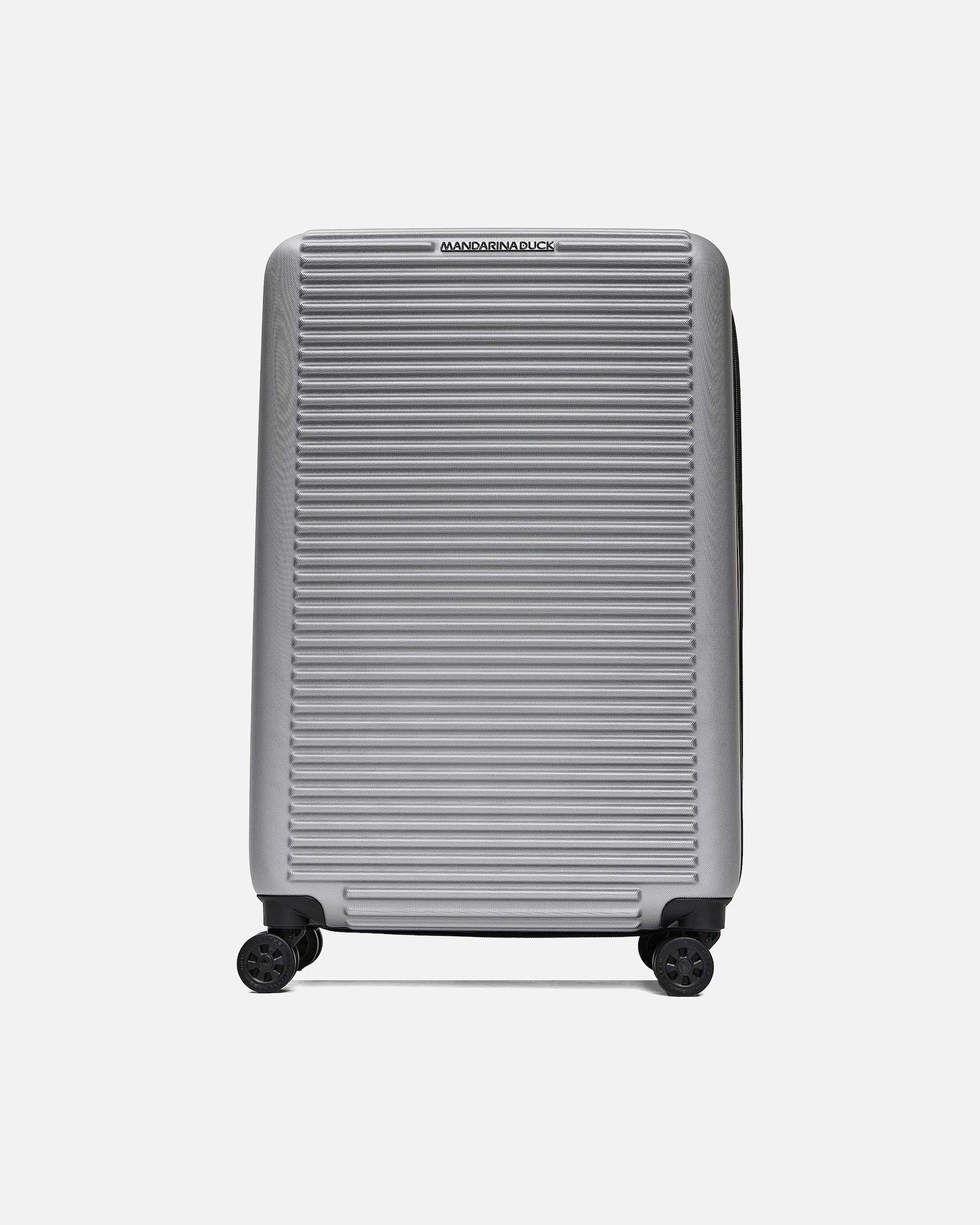 Koffer für Männlich Mandarina Duck Tank Case 4 Rollen Trolley 69 cm mit Dehnfalte grigio