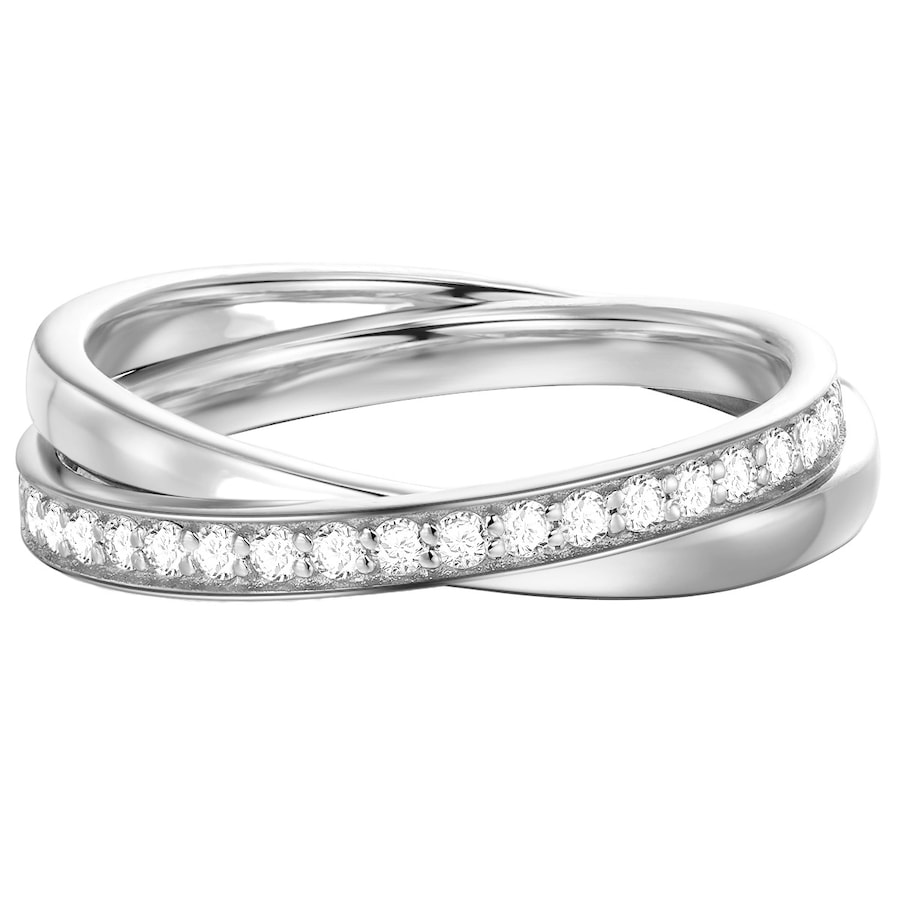Glanzstücke München Ring aus Sterling Silber in silber mit Zirkonia 58 Damen