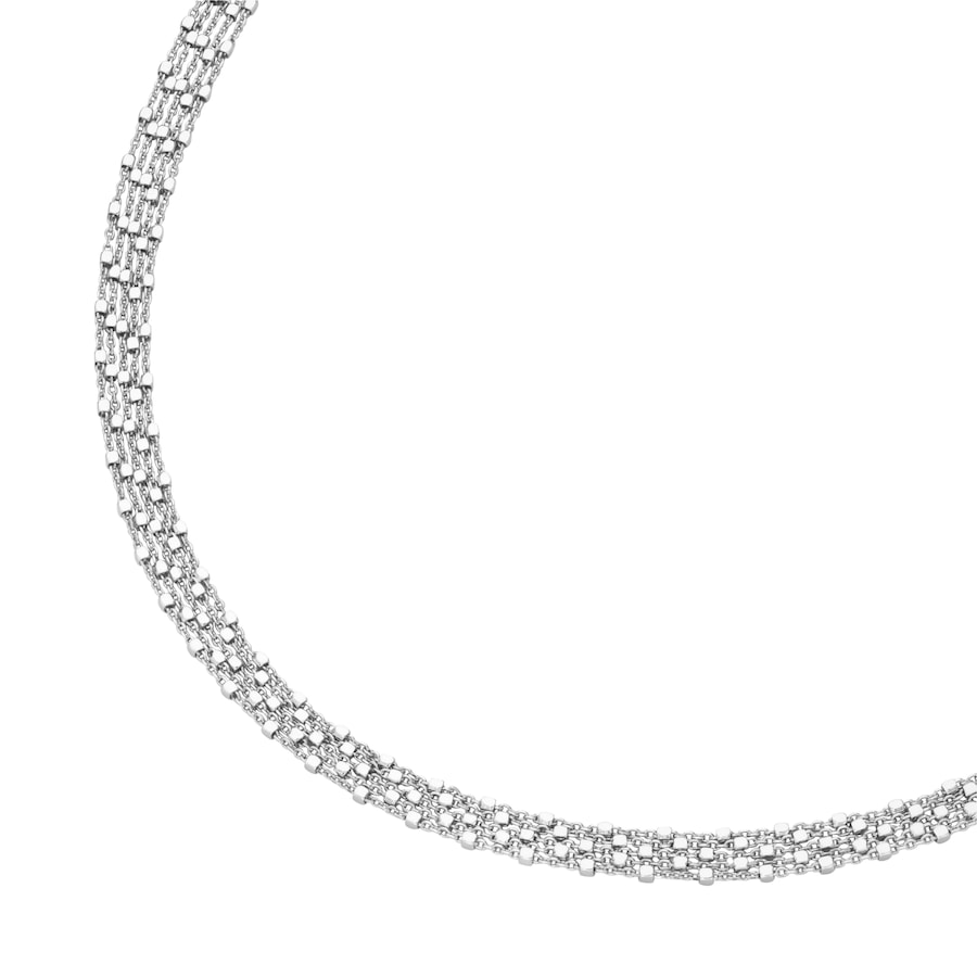 Smart Jewel Kette Ankerkette 5-reihig mit Zwischenteilen, Silber 925 45 cm Damen