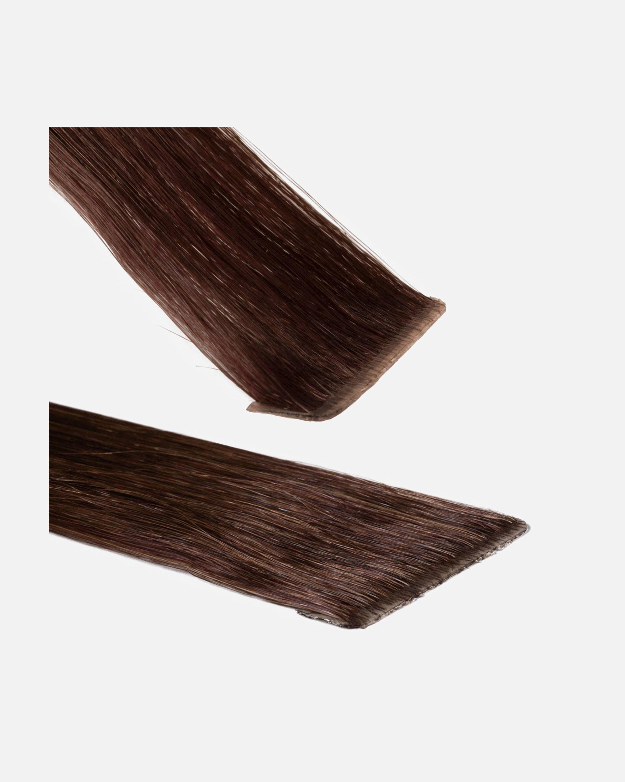 Extensions für Weiblich hair2heart Invisible Tape Extensions Premium Echthaar #4/77 Mittelbraun Braun-Intensiv 40cm