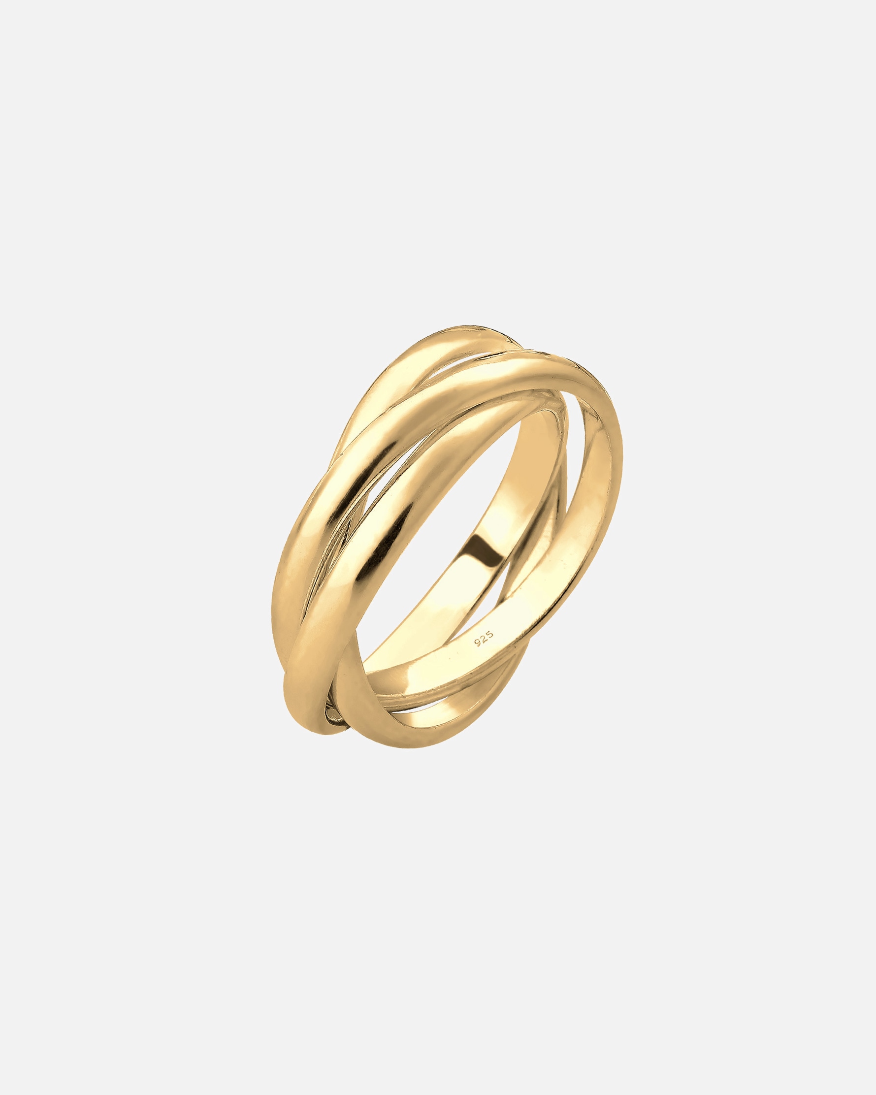 Ring für Weiblich Elli Basic Wickelring Klassisches Design 925 Silber 52