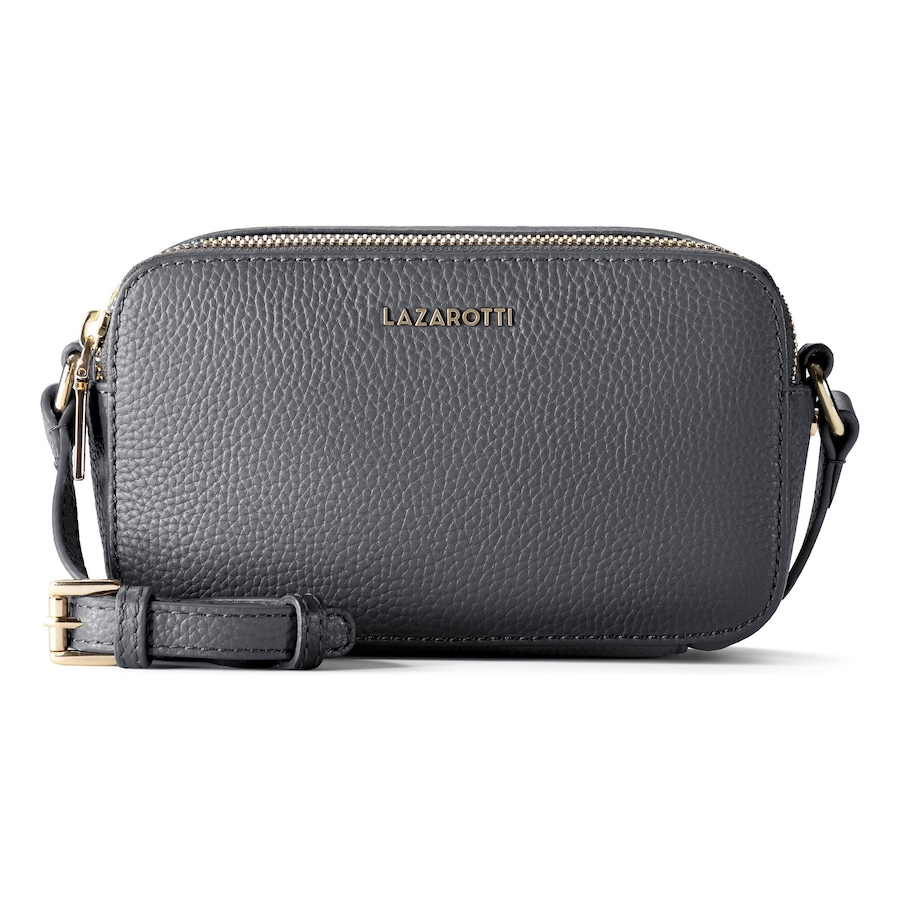 Lazarotti Bologna Leather Umhängetasche grey Grau Damen