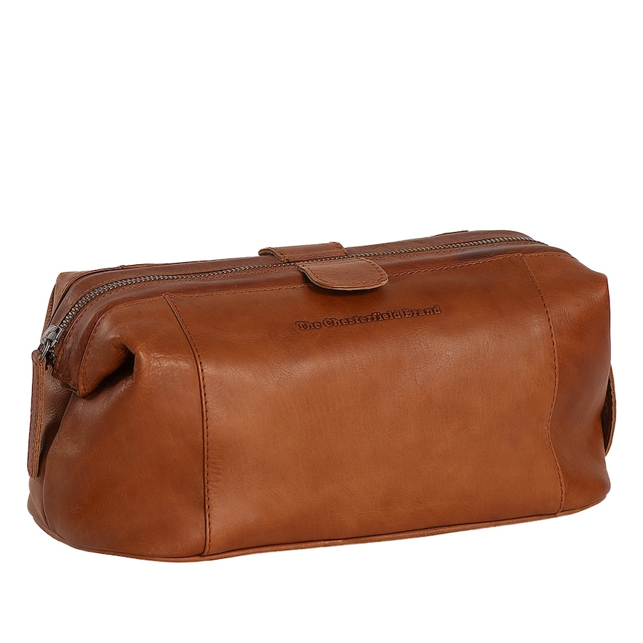 The Chesterfield Brand Wax Pull Up Vince Kulturbeutel Leder 29 cm Cognac Braun