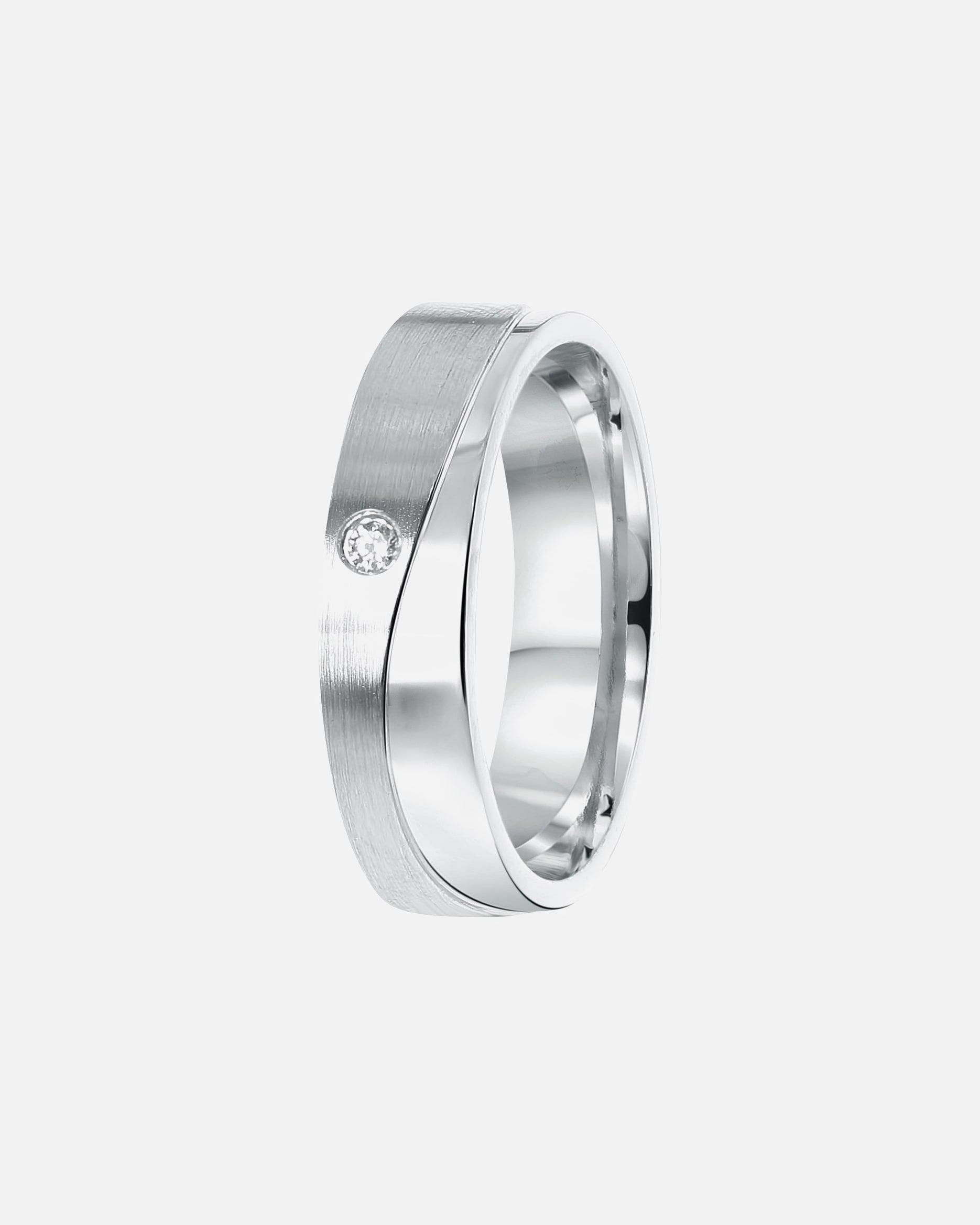 Ring für Weiblich Lucardi Ringe 'Santorini' 925 Silber - silbern 50mm