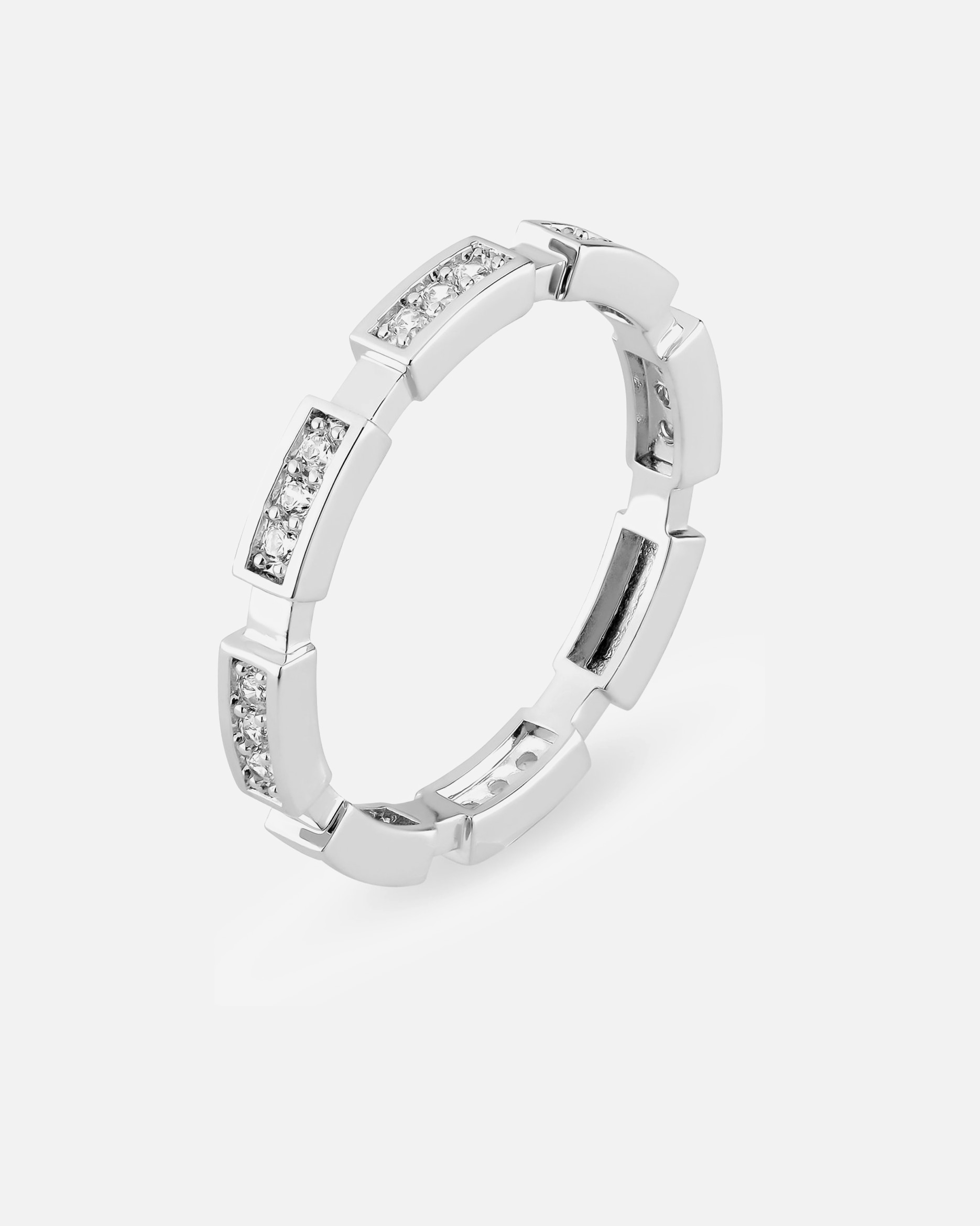 Ring für Weiblich Jette Damenring 925er Silber, recycelt 57