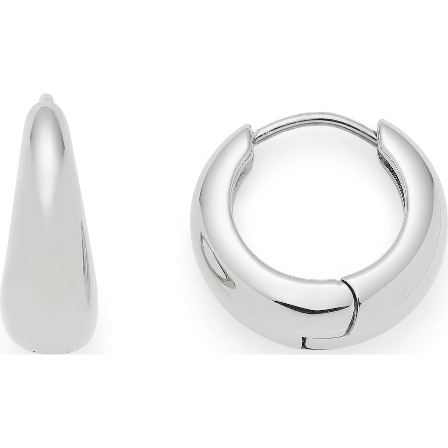 Leonardo Creolen Edelstahl silber Damen