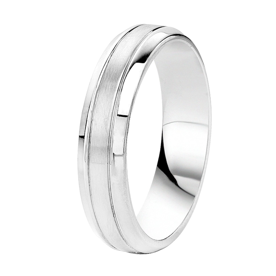 Lucardi Ringe 'Hong Kong' Stahl - silbern 60mm Herren