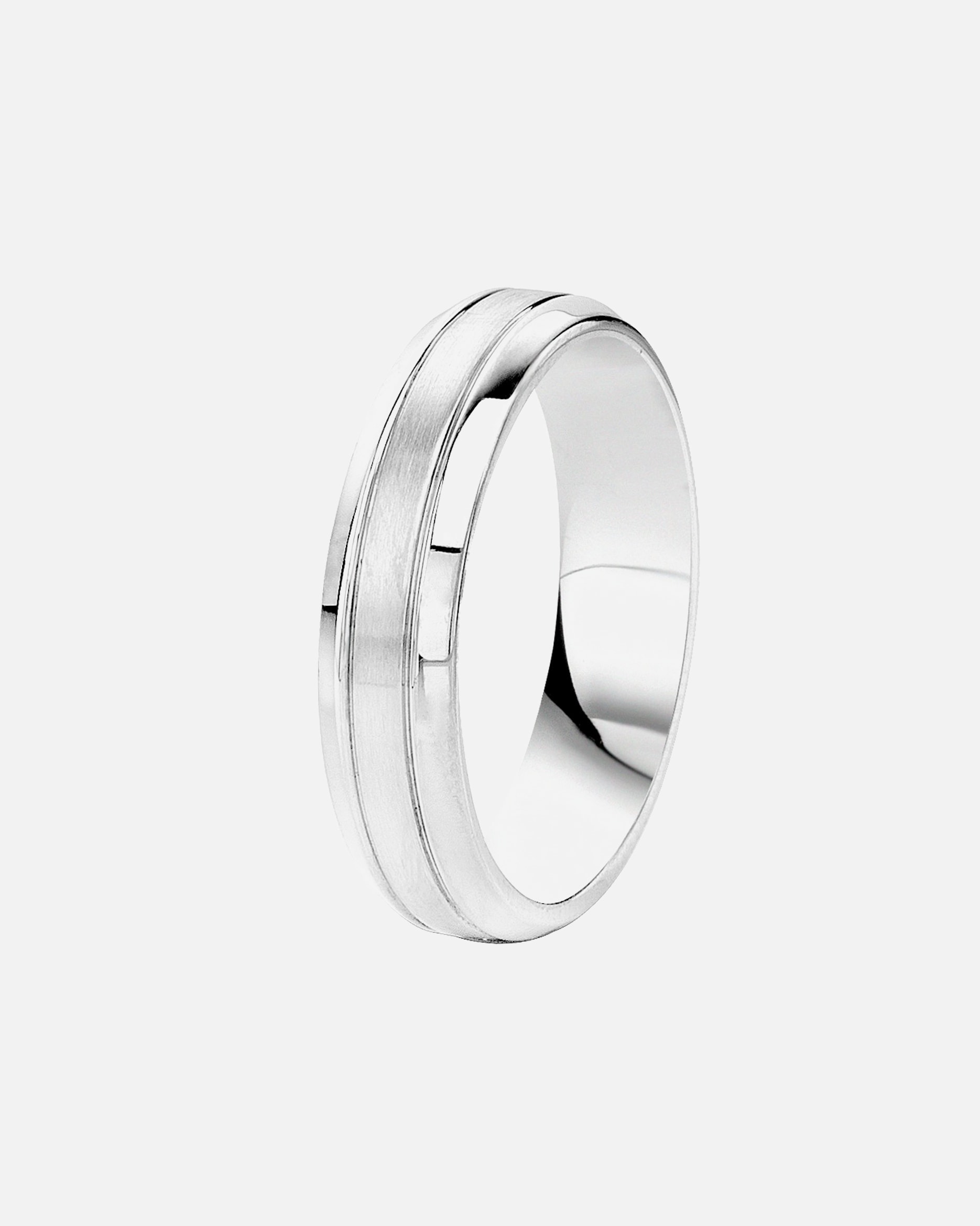 Ring für Männlich Lucardi Ringe 'Hong Kong' Stahl - silbern 66mm