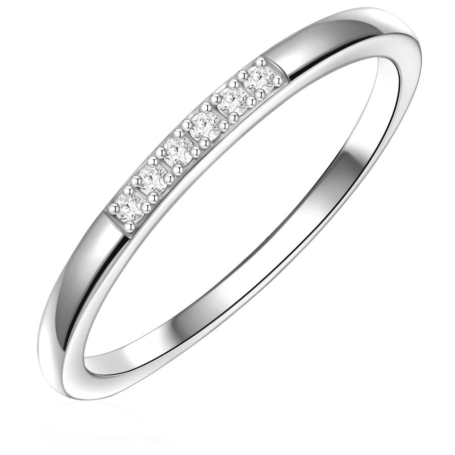 Glanzstücke München Ring aus Sterling Silber in silber mit Zirkonia 56 Damen