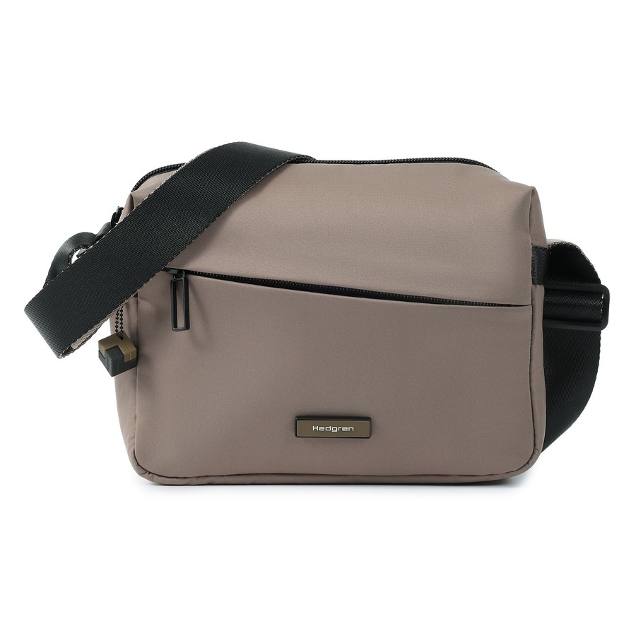 Hedgren Nova Neutron M Umhängetasche 22 cm morel Grau Herren